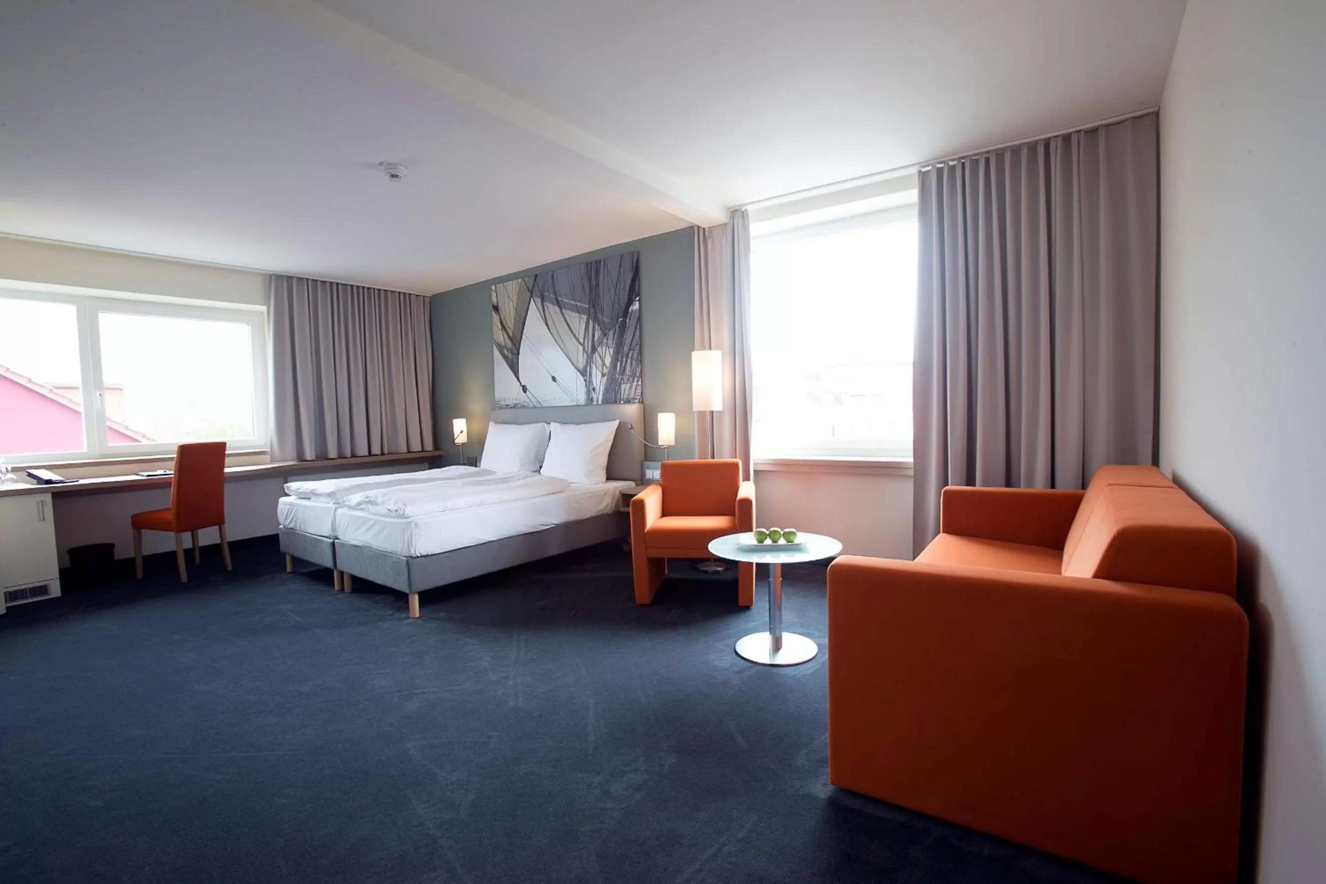 Photo of the whole room, Bed in Nordsee Hotel City