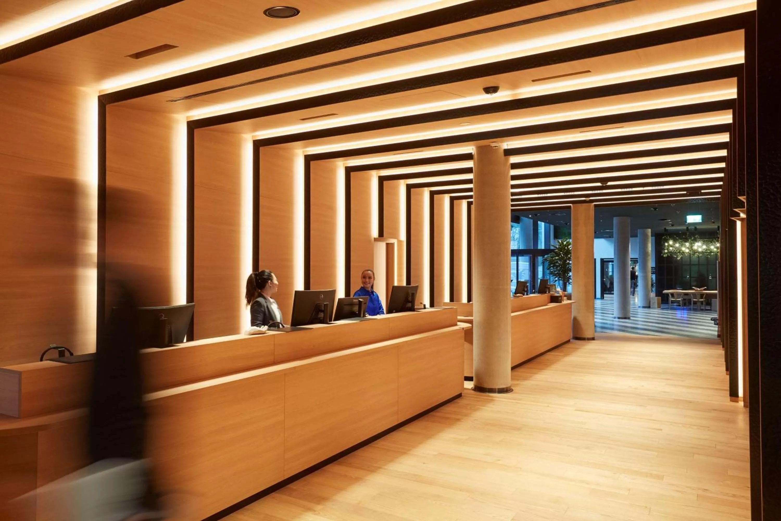 Lobby or reception in Scandic Frankfurt Hafenpark