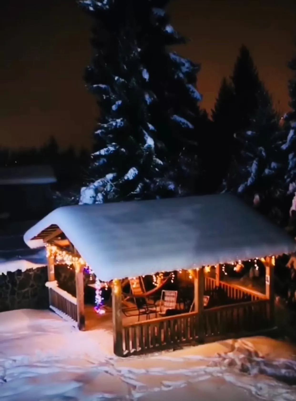 Garden, Winter in Hotel Shgedi Mestia