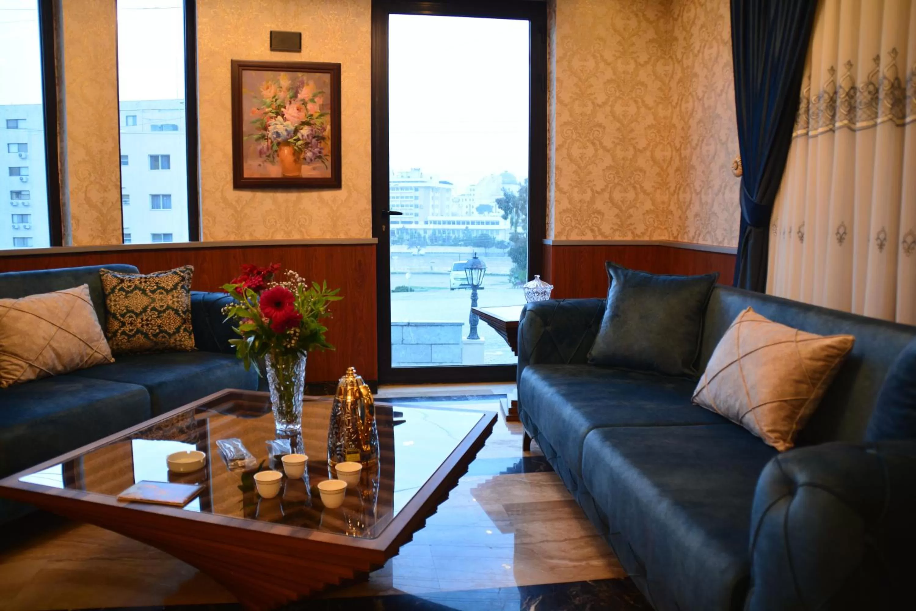 Seating area in سما عمان للشقق الفندقية Sama Amman Hotel Apartments