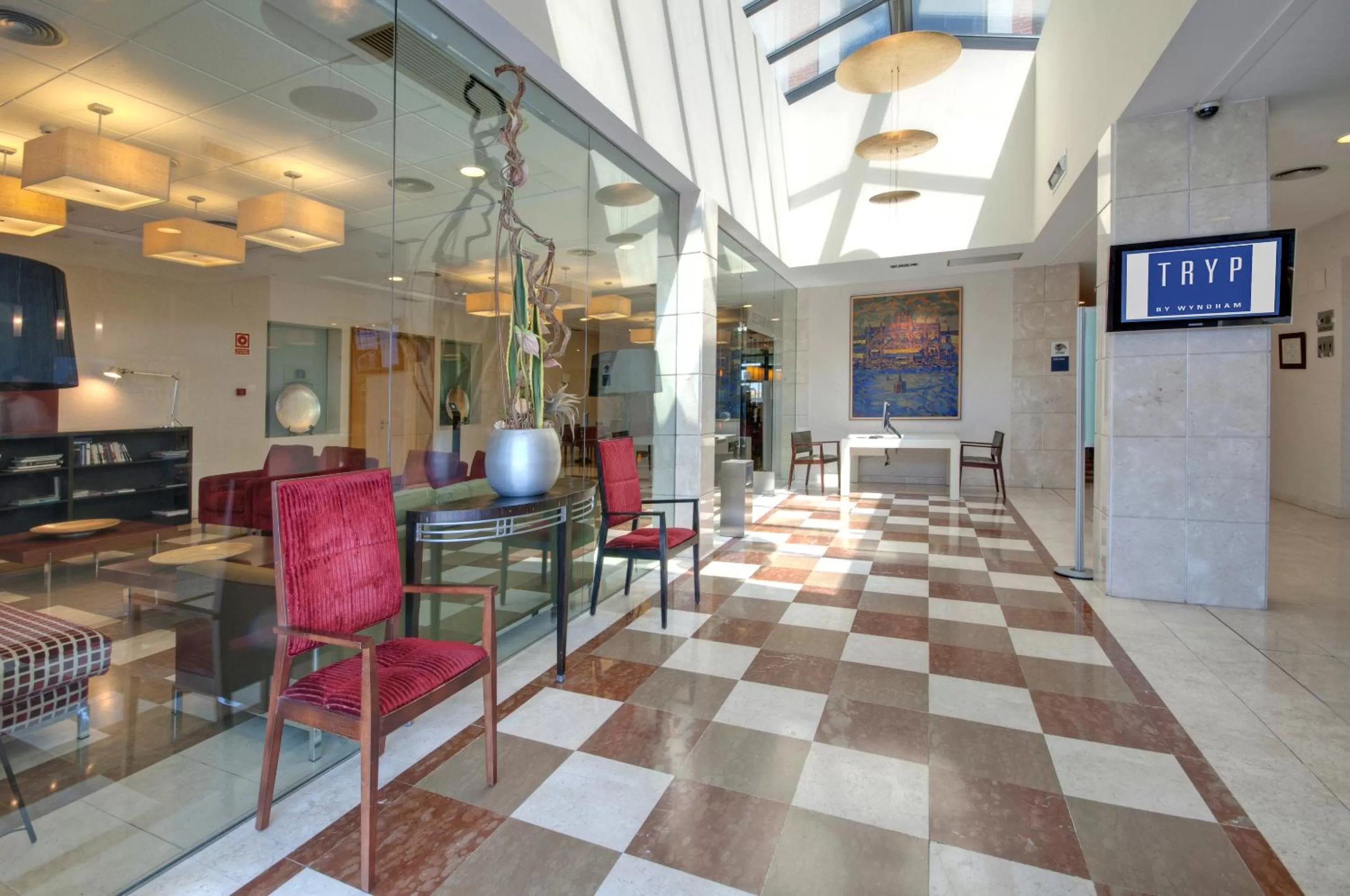 Lobby or reception in Hotel Salamanca Montalvo