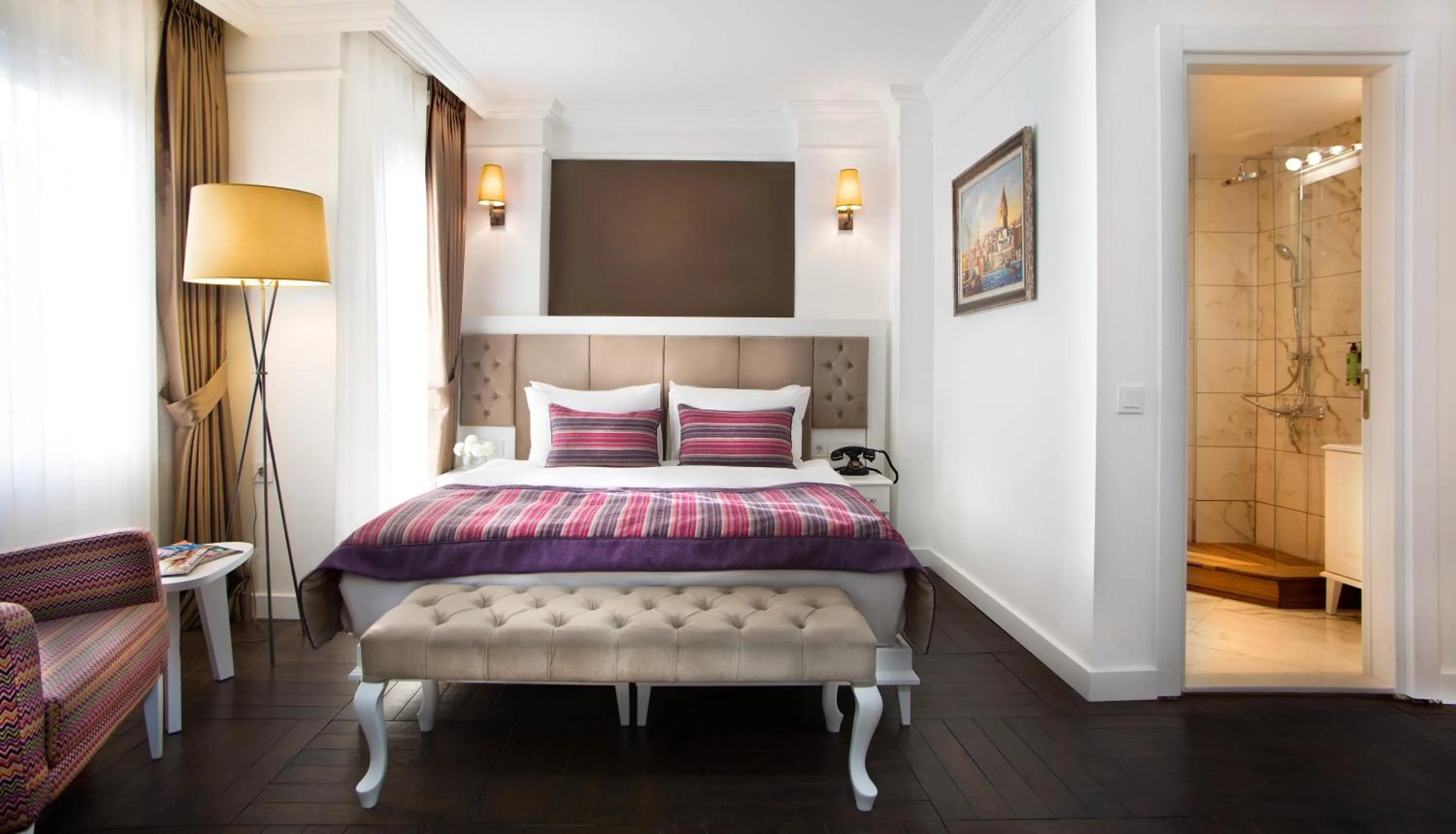 Bathroom, Bed in Astan Hotel Taksim