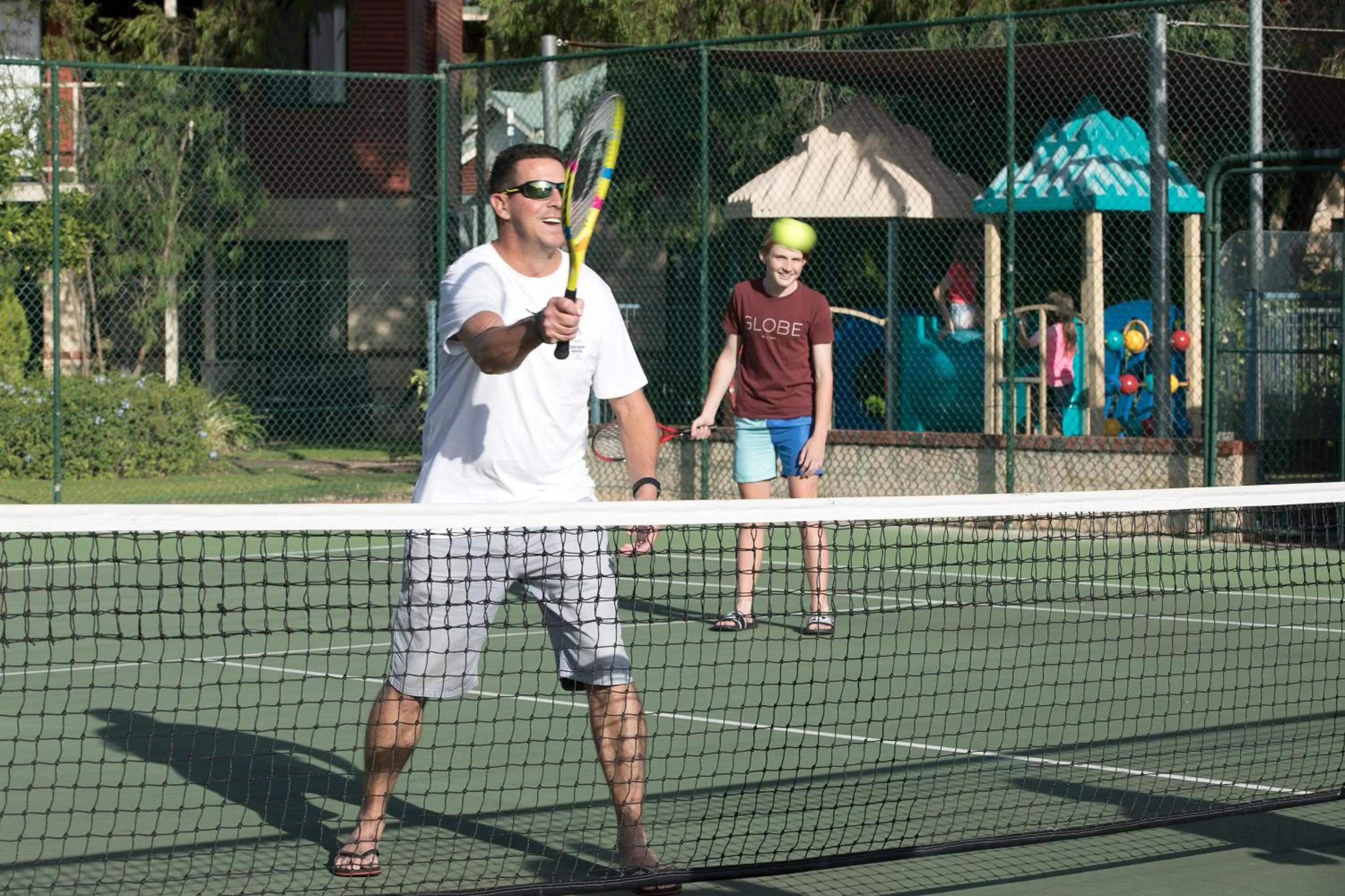 Tennis court in Amalfi Resort Busselton's Best Kept Secret
