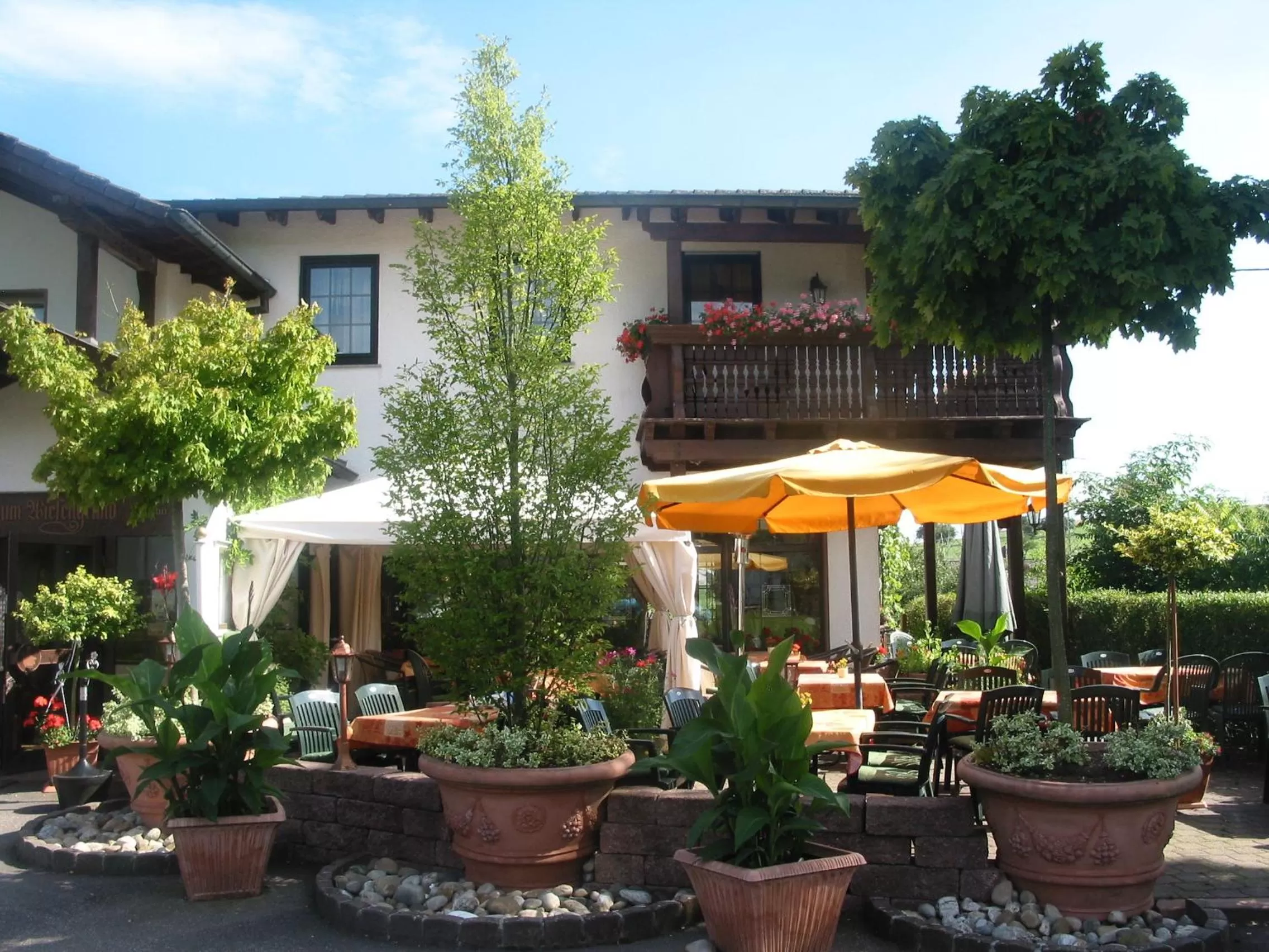 Balcony/Terrace in Restaurant Landgasthof Zum Wiesengrund