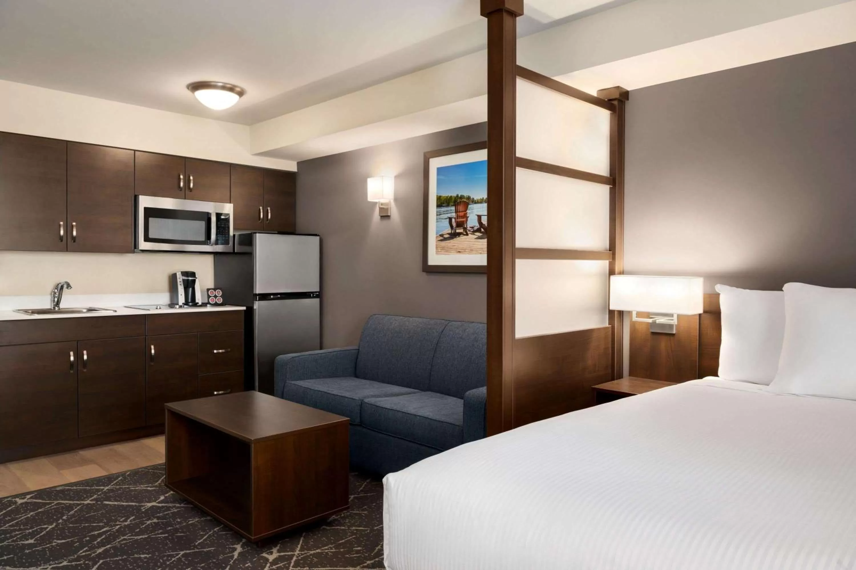 Photo of the whole room, Bed in Microtel Inn & Suites by Wyndham Aurora