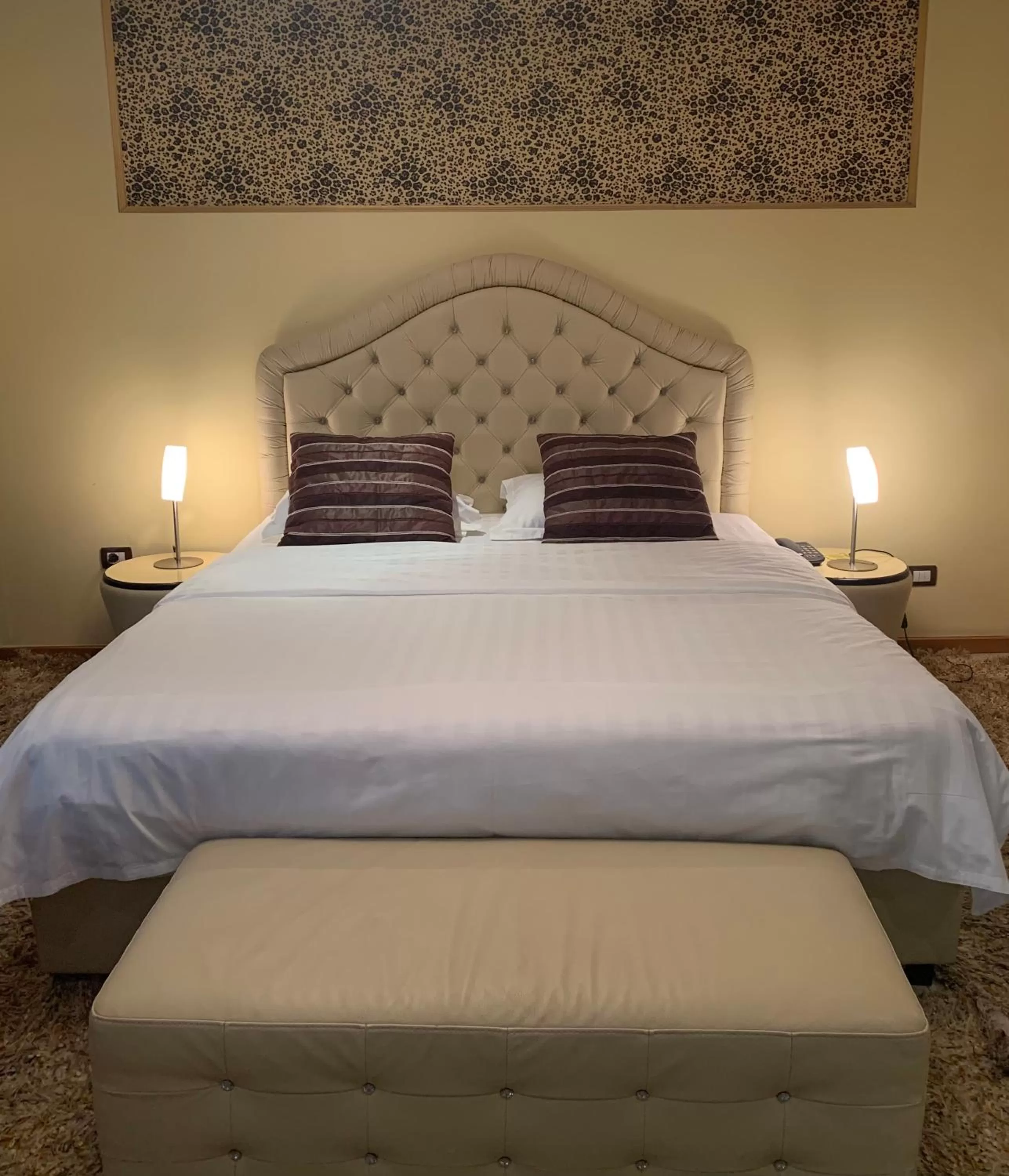 Bed in Hotel Rosa Blu