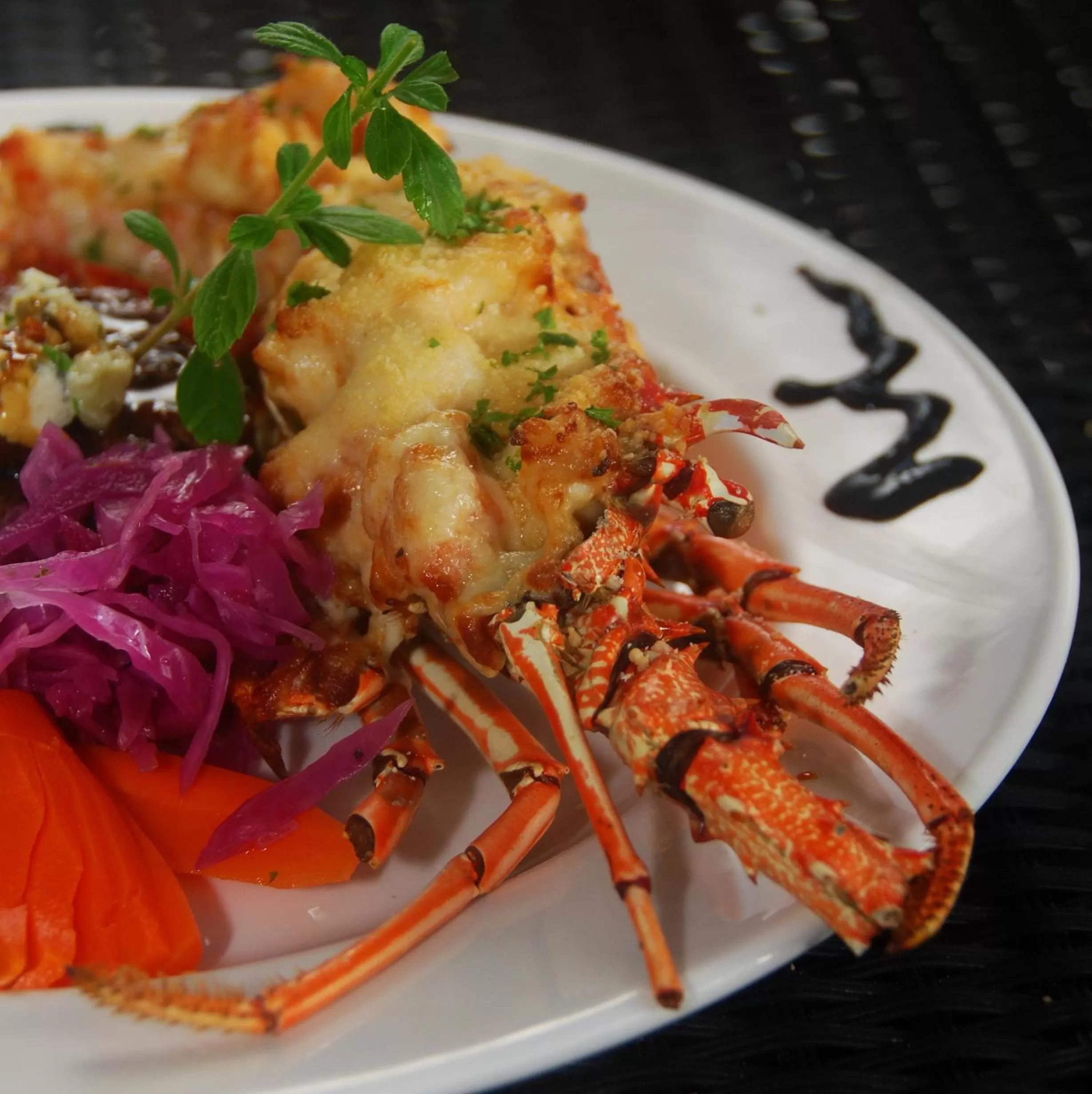 Food close-up in Half Moon Blue Hotel