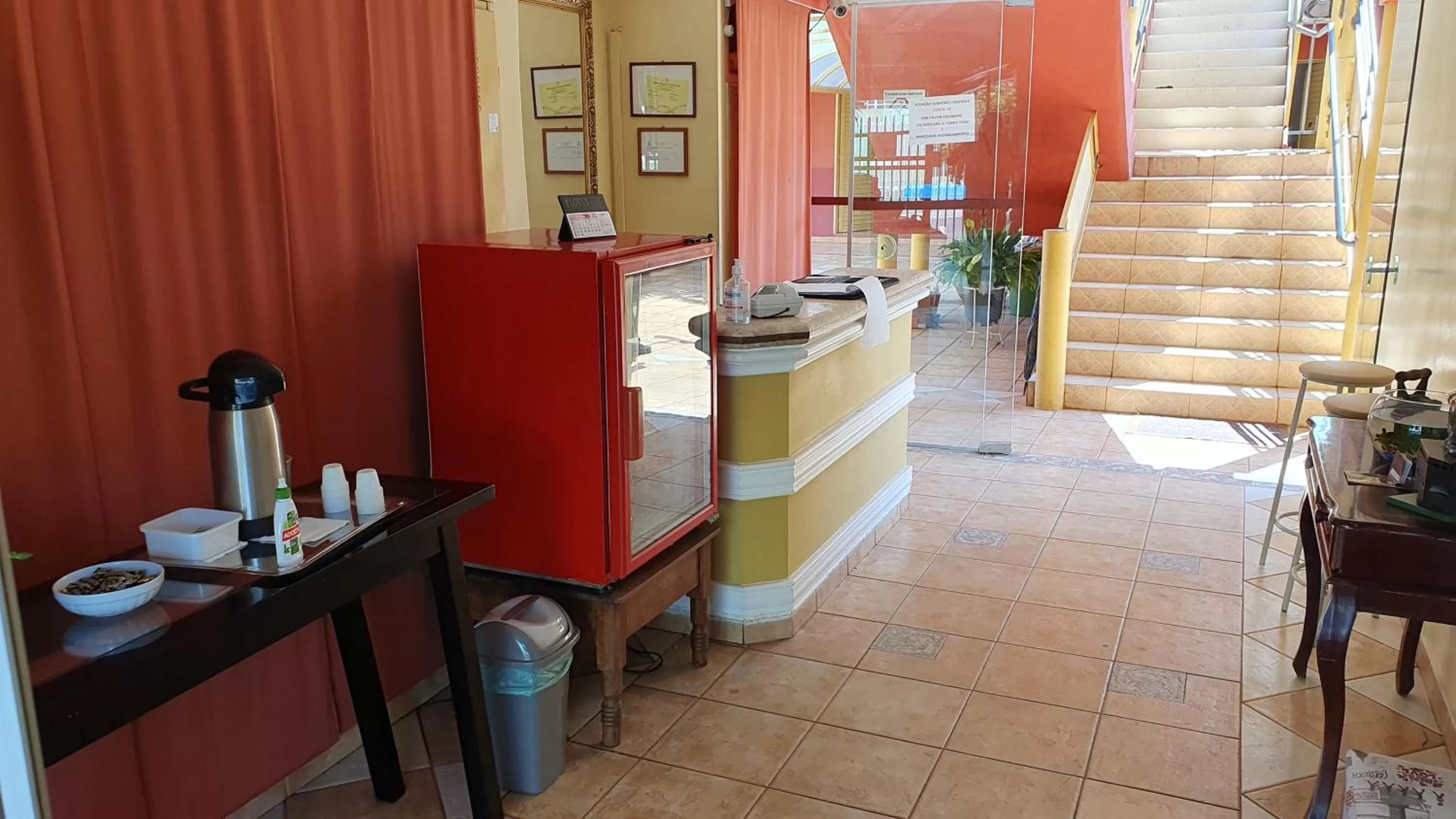 Lobby or reception in Hotel Sta Mônica Marília