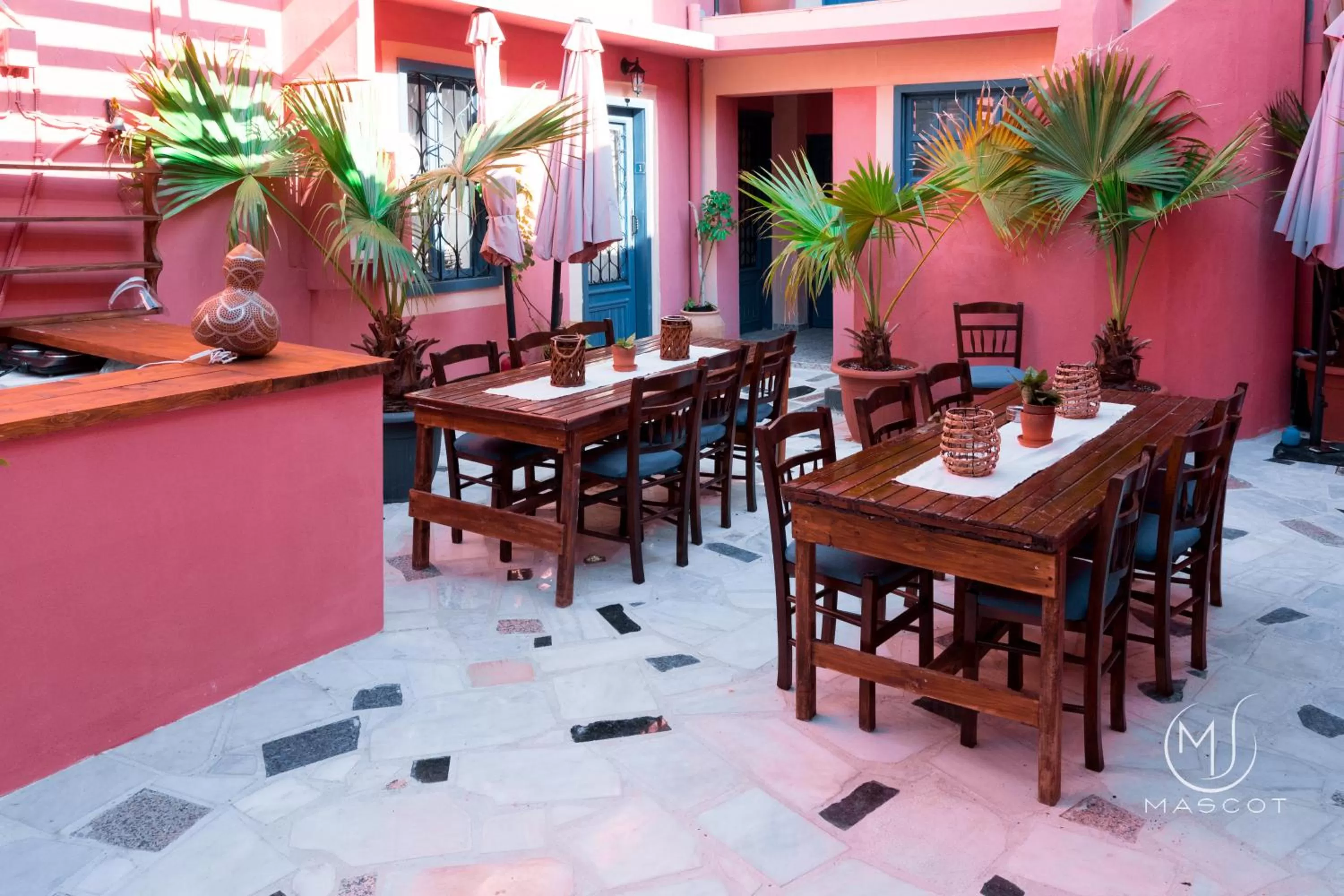 Patio, Restaurant/Places to Eat in Mascot Garden Rooms