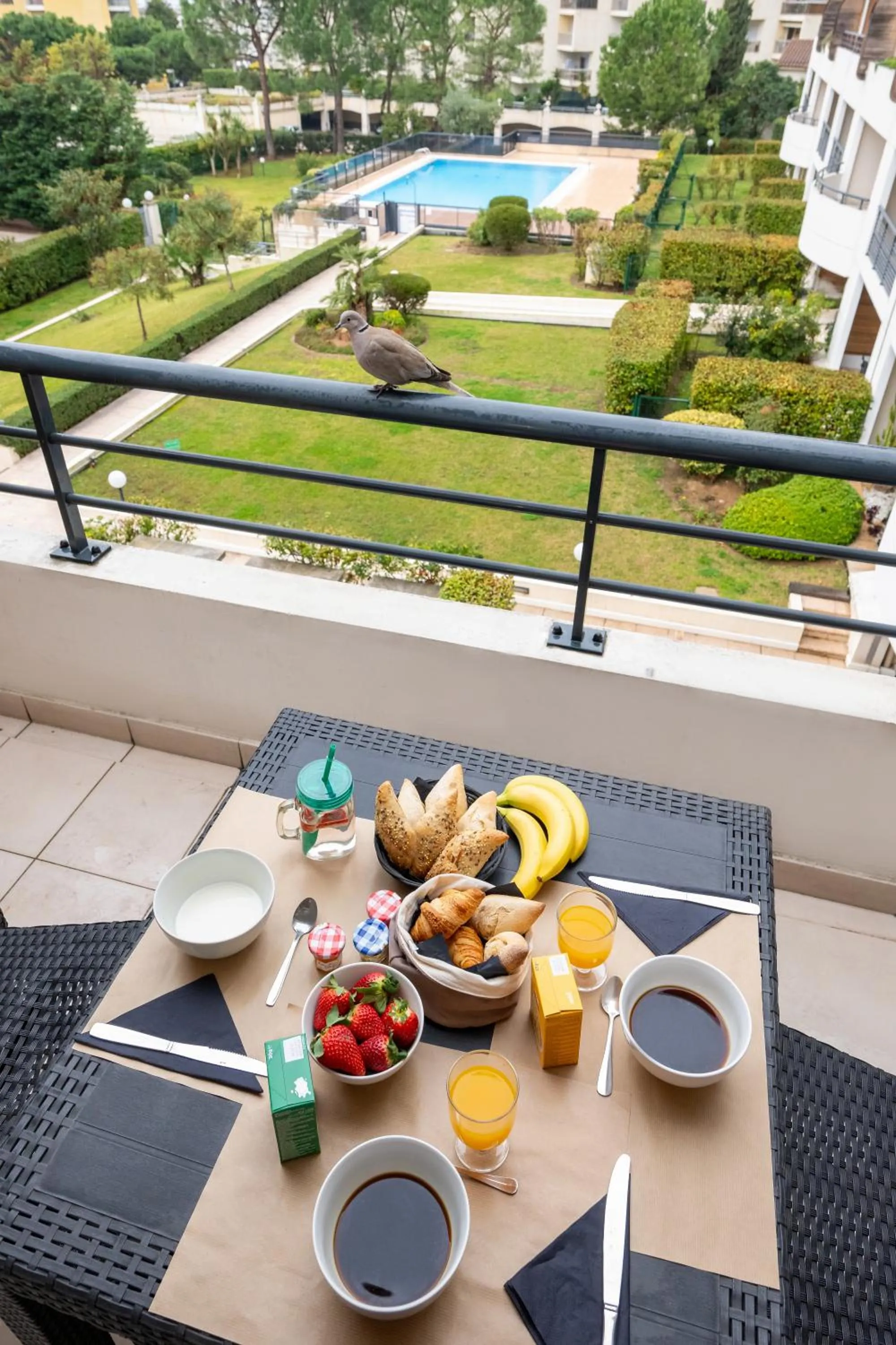 Balcony/Terrace in Nemea Appart Hotel Le Lido Cagnes sur Mer