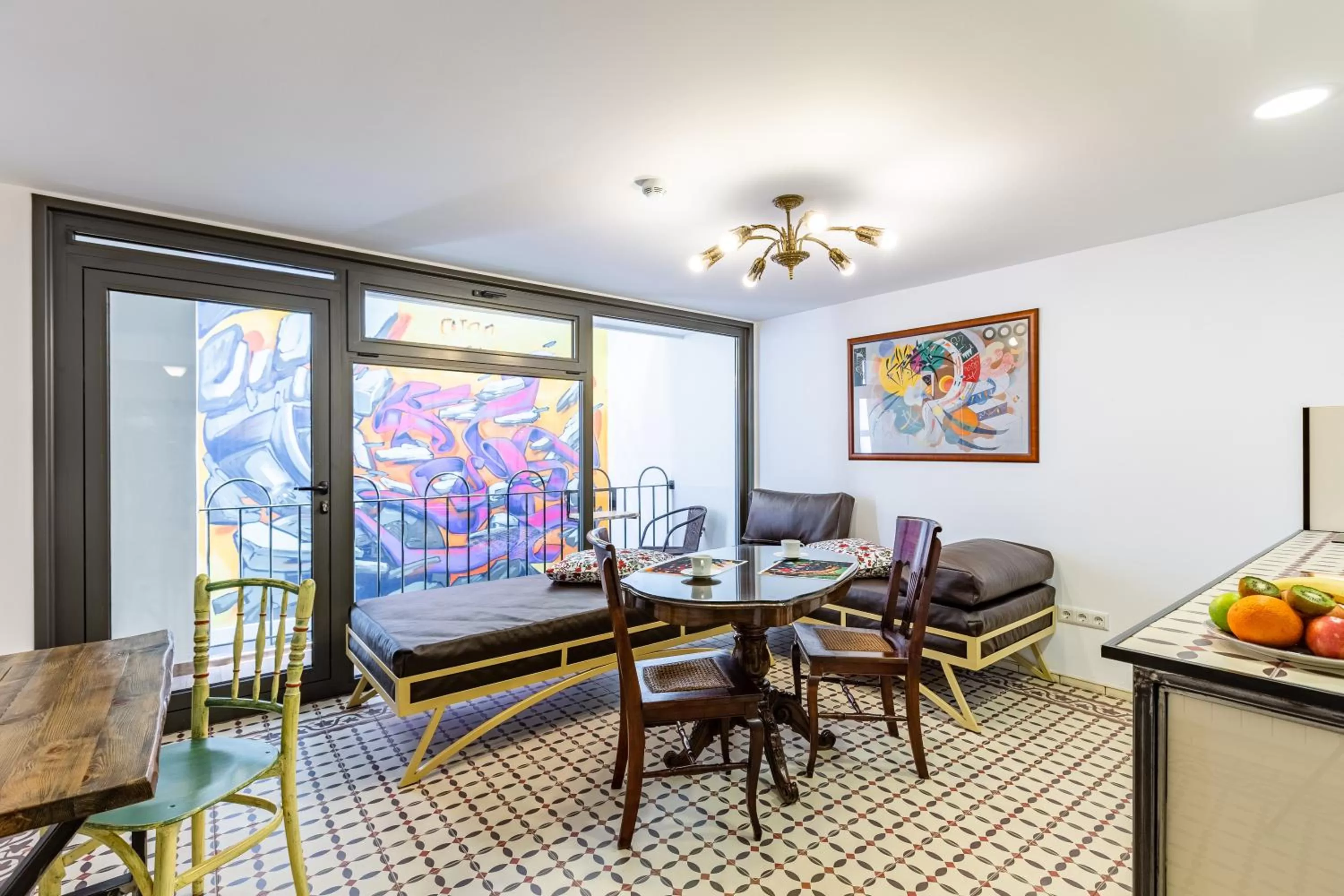 Bed in Villa Pera Suite Hotel