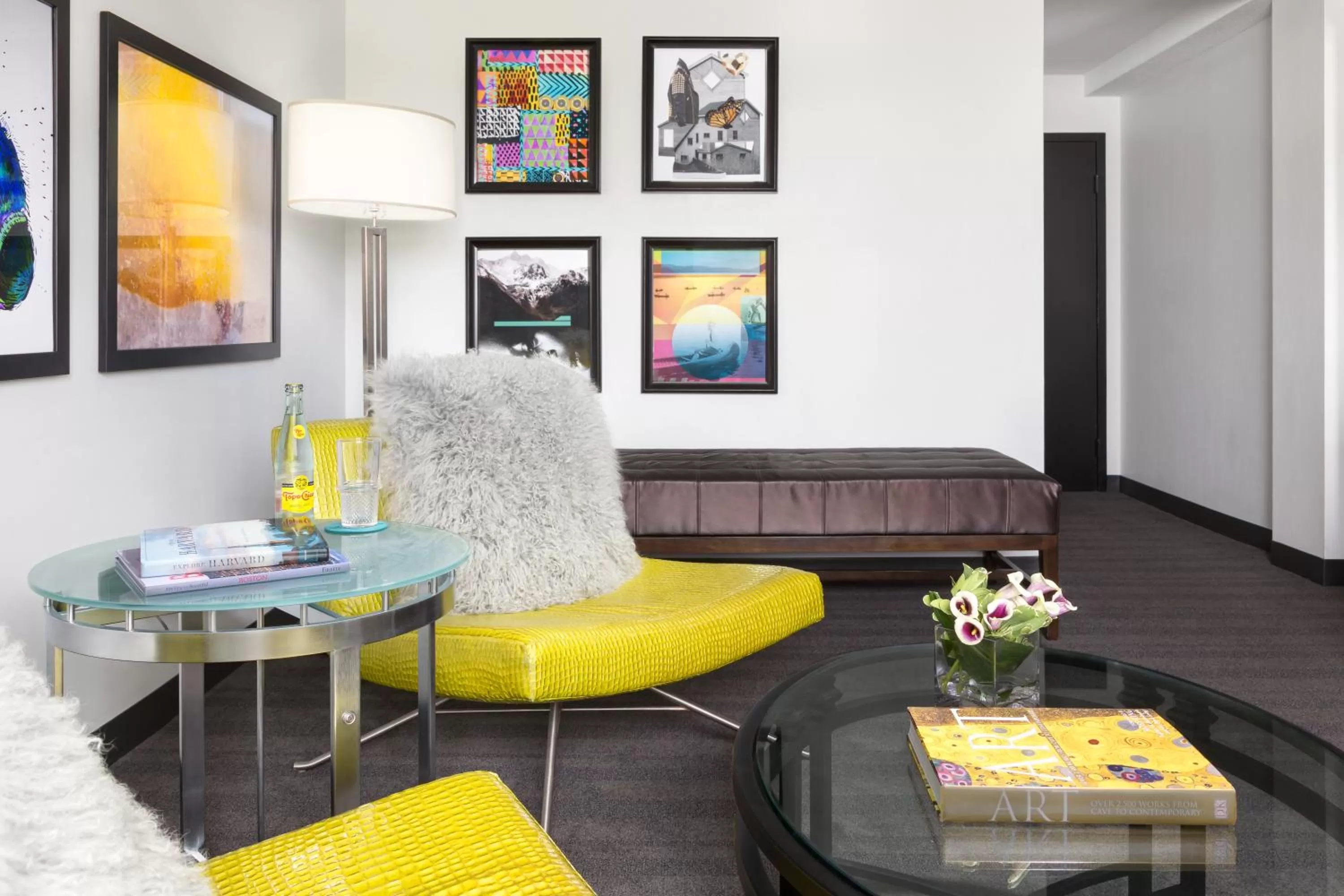 Living room in Studio Allston Hotel Boston