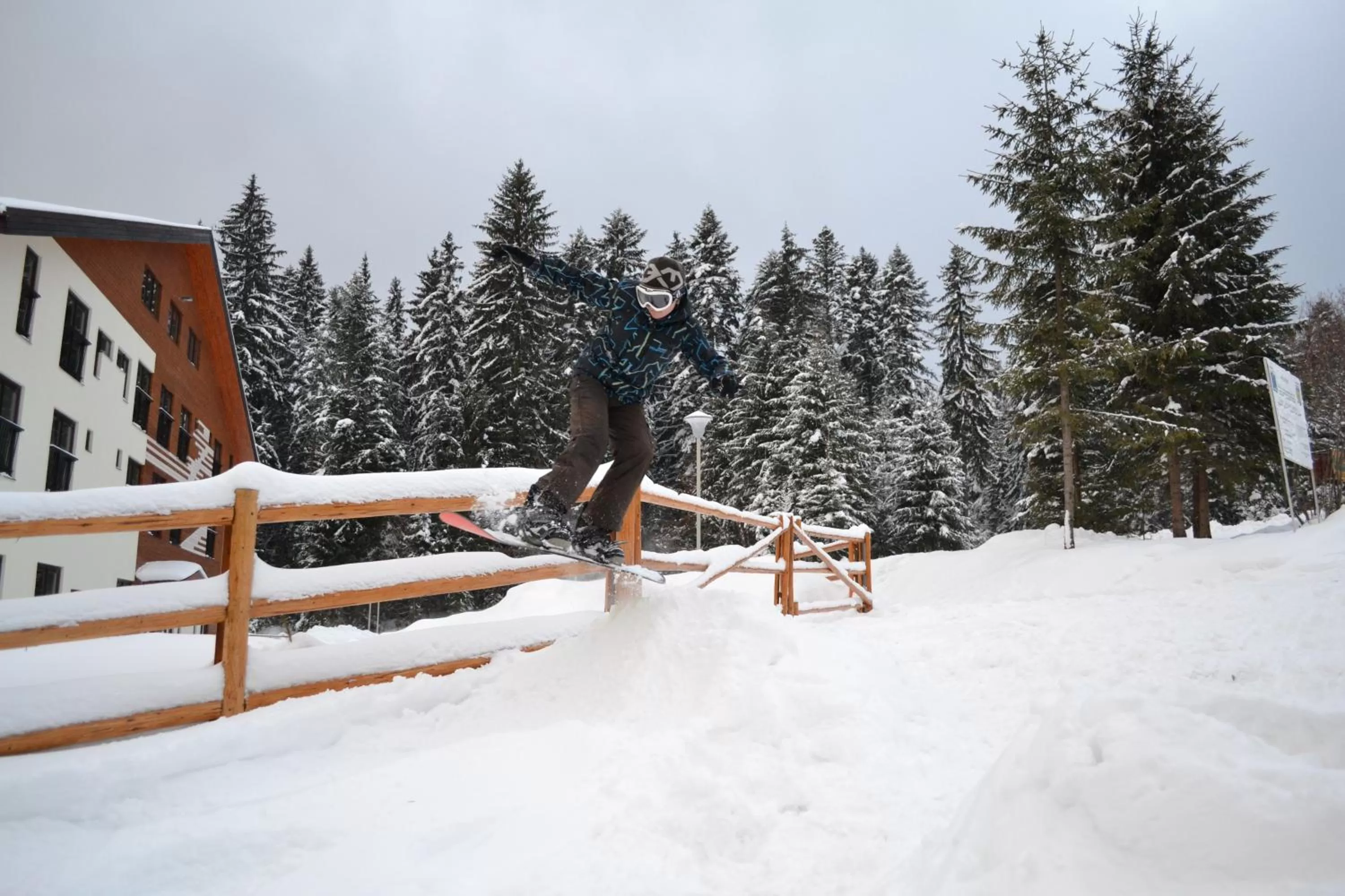 Area and facilities, Winter in Mountain-Rest Pension