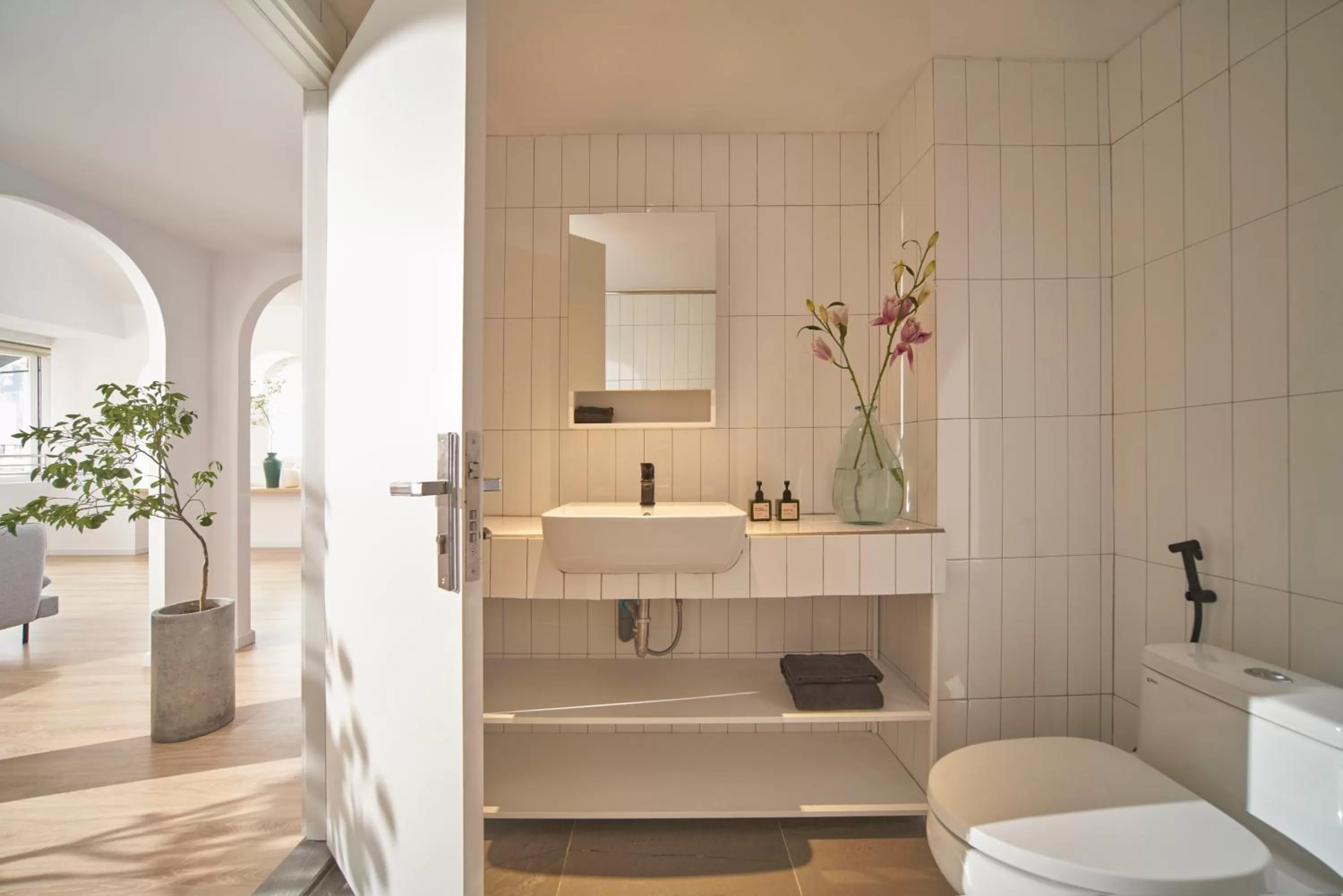 Bathroom in Express by M Village Đông Du