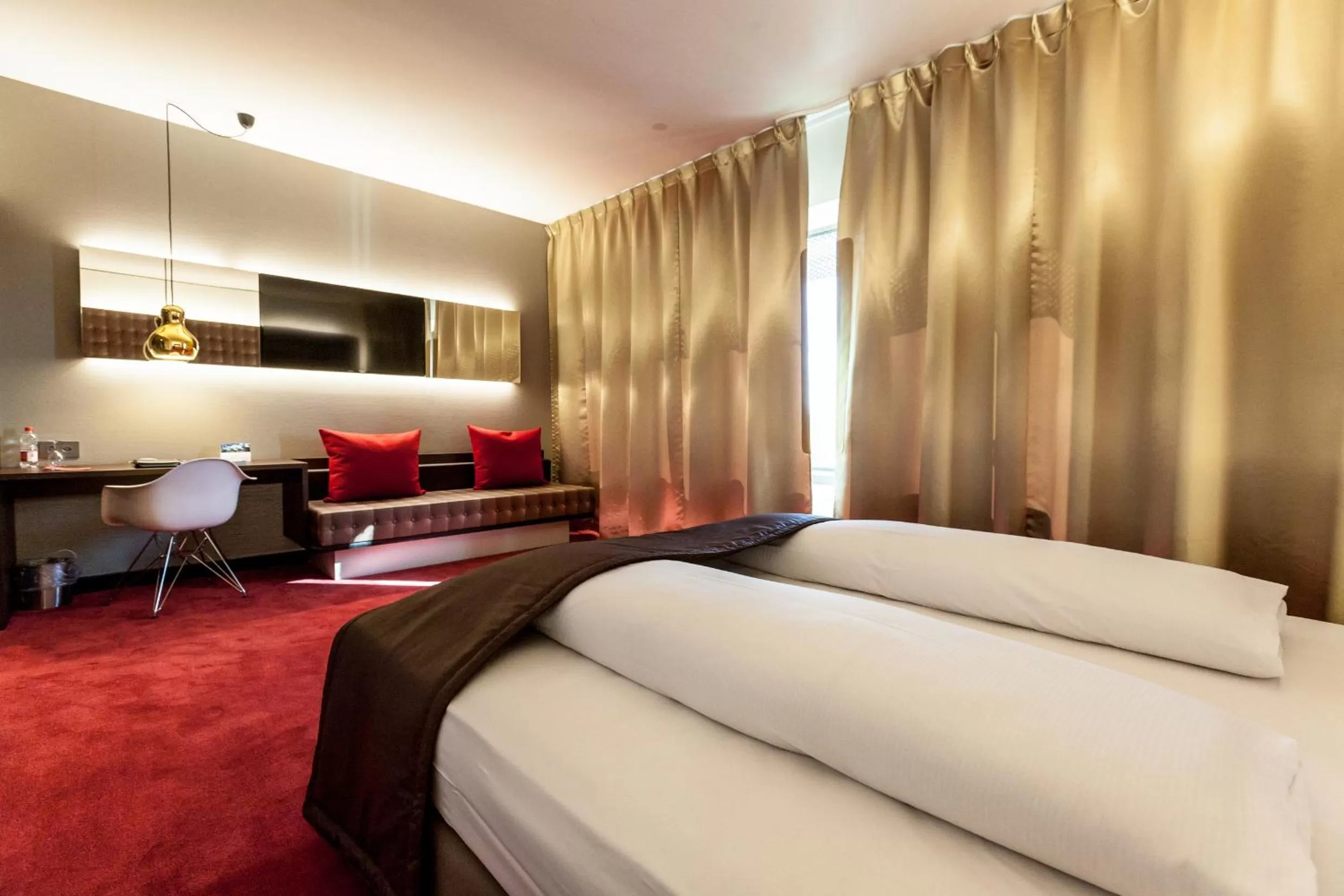 Photo of the whole room, Bed in Airport Hotel Basel - Convenient & Friendly