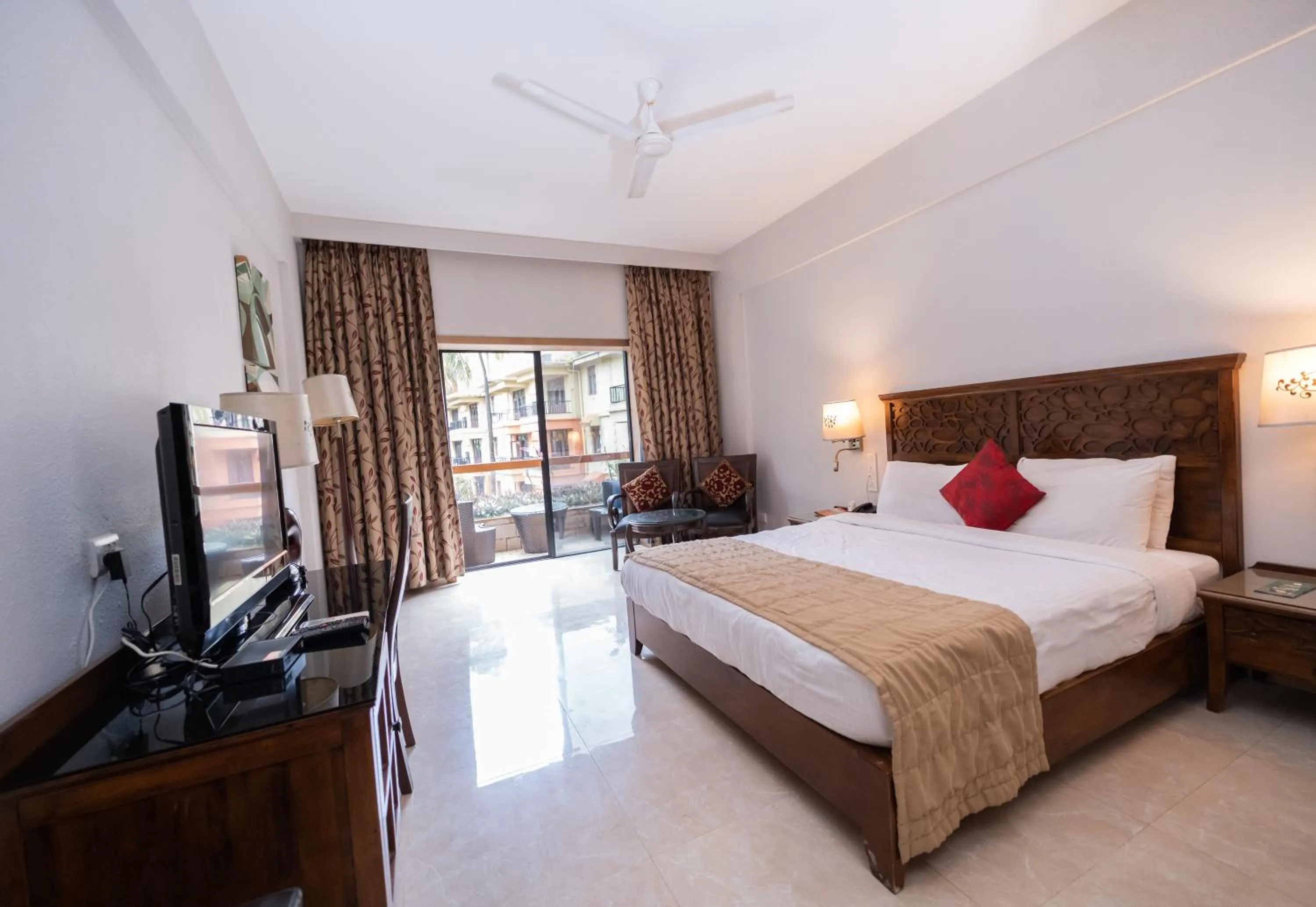 Bedroom, Bed in Neelam's The Grand Hotel Goa