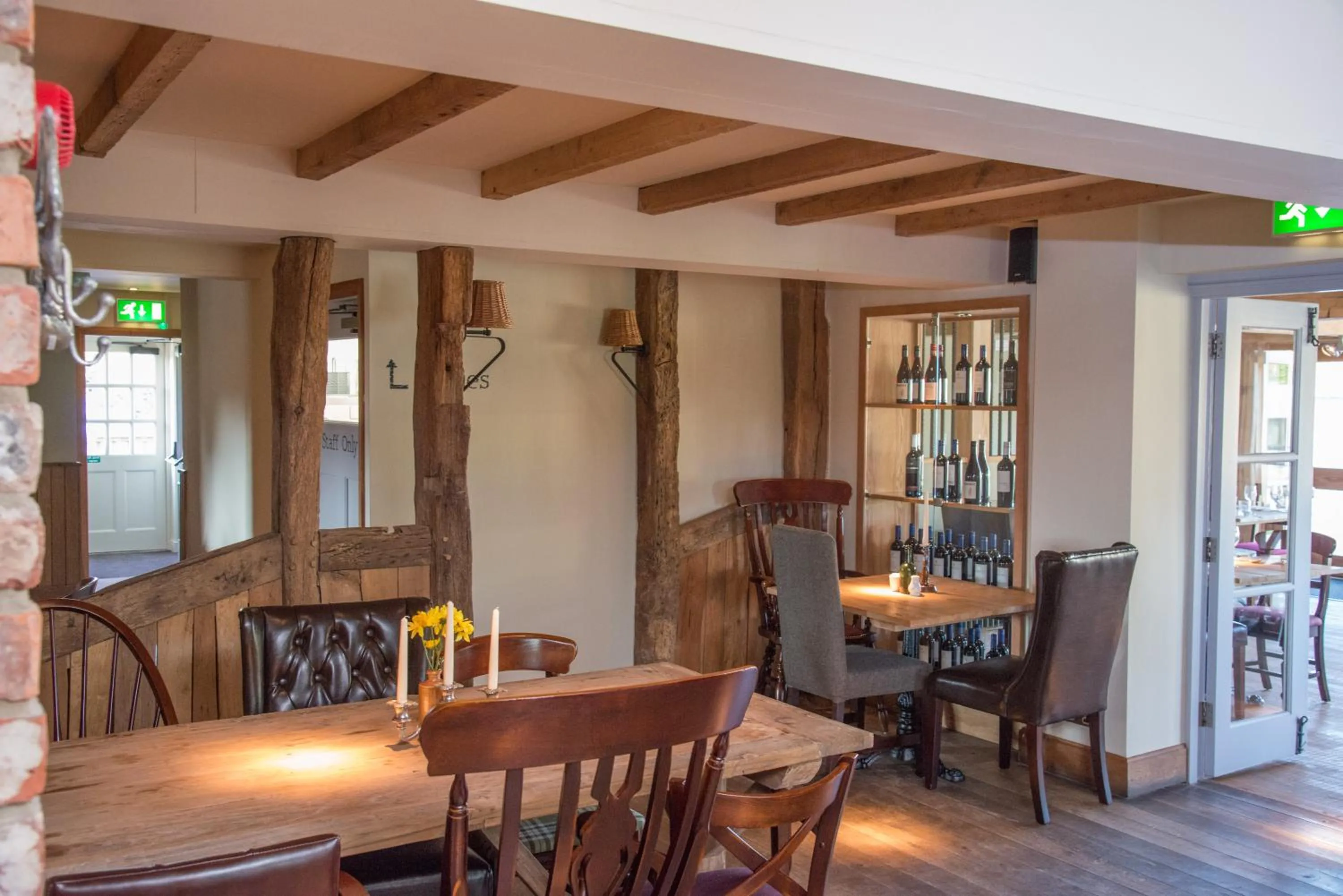 Dining area in The Swan Inn