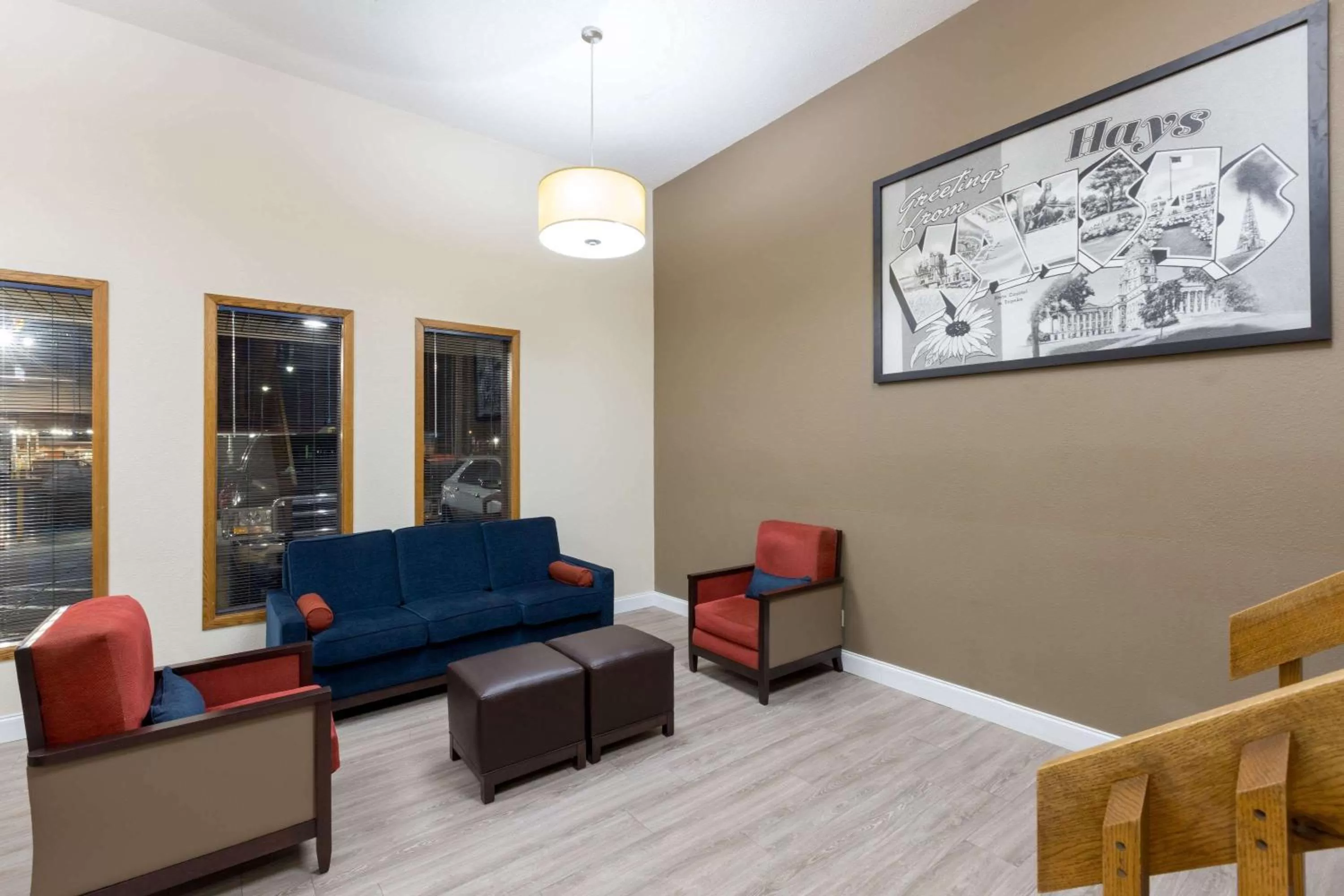 Lobby or reception in Super 8 by Wyndham Hays KS