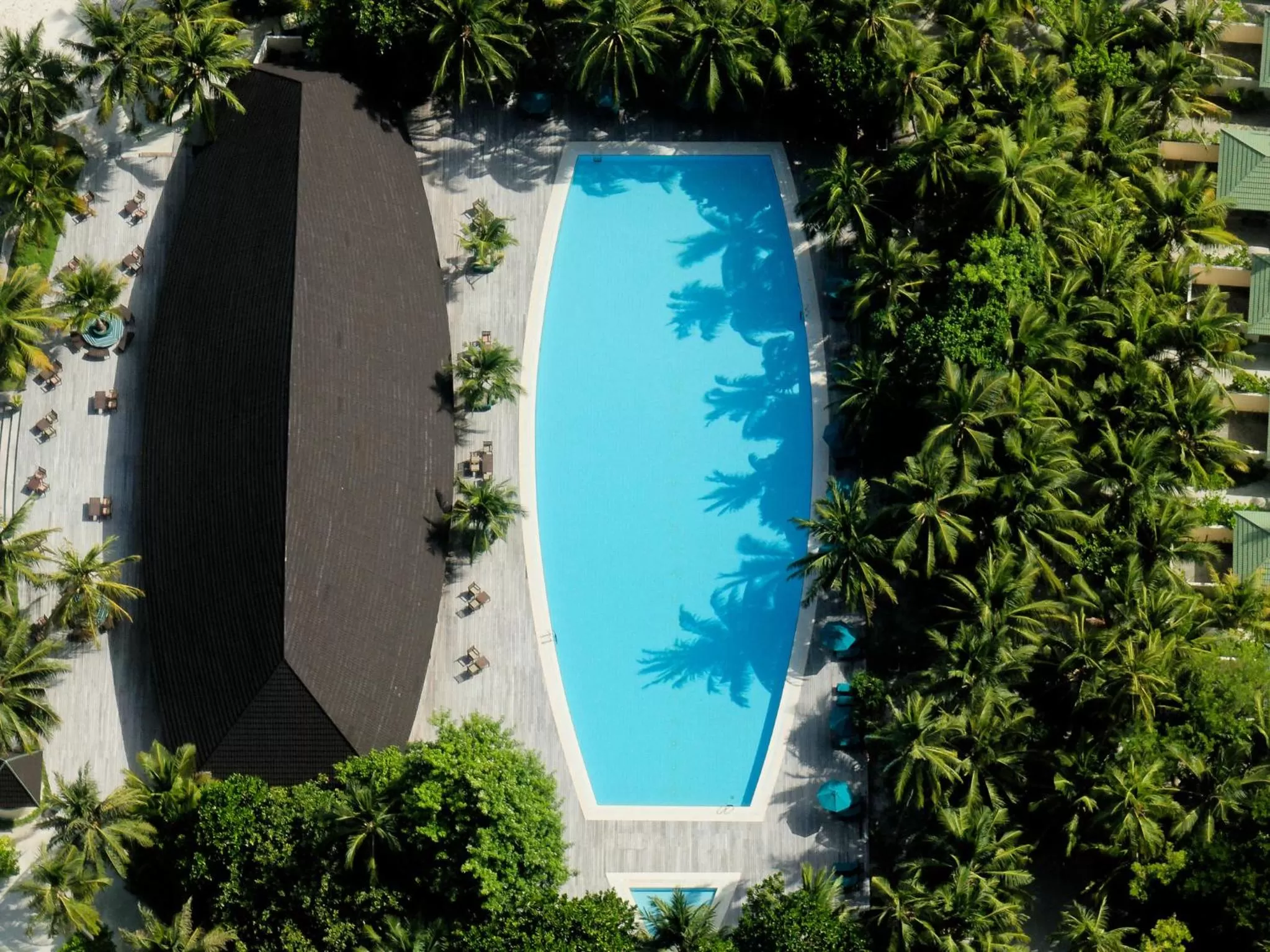 Bird's eye view in Canareef Resort Maldives