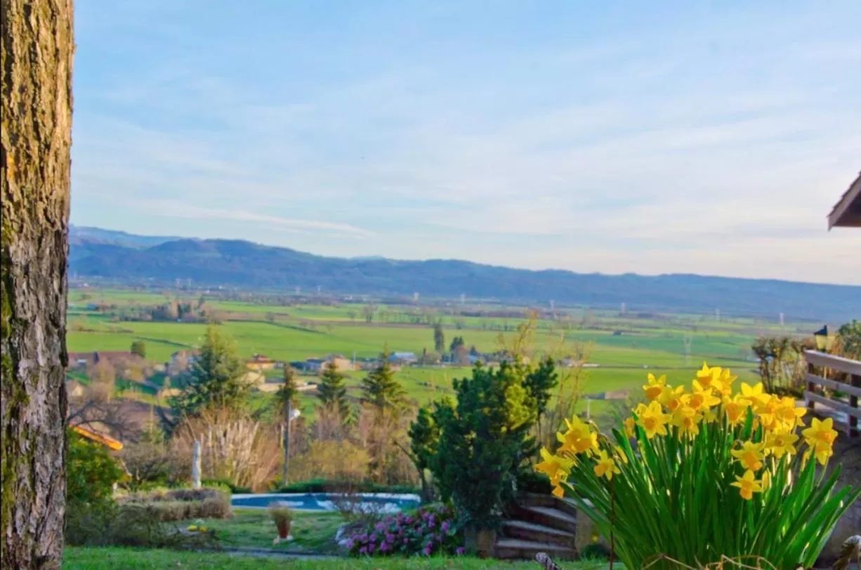 Garden view in Le Mas Dauphinois