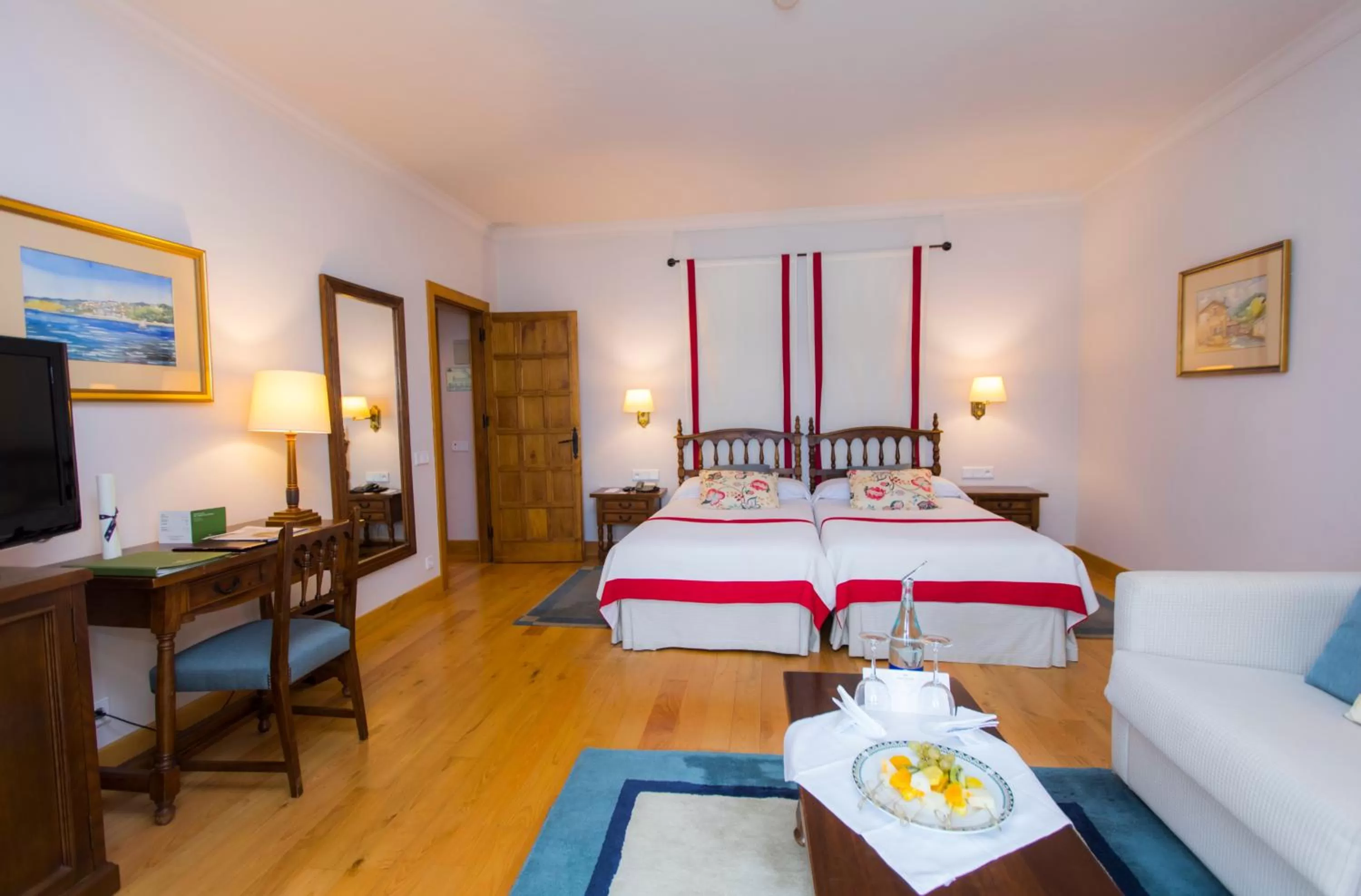 Bed in Parador de Ribadeo