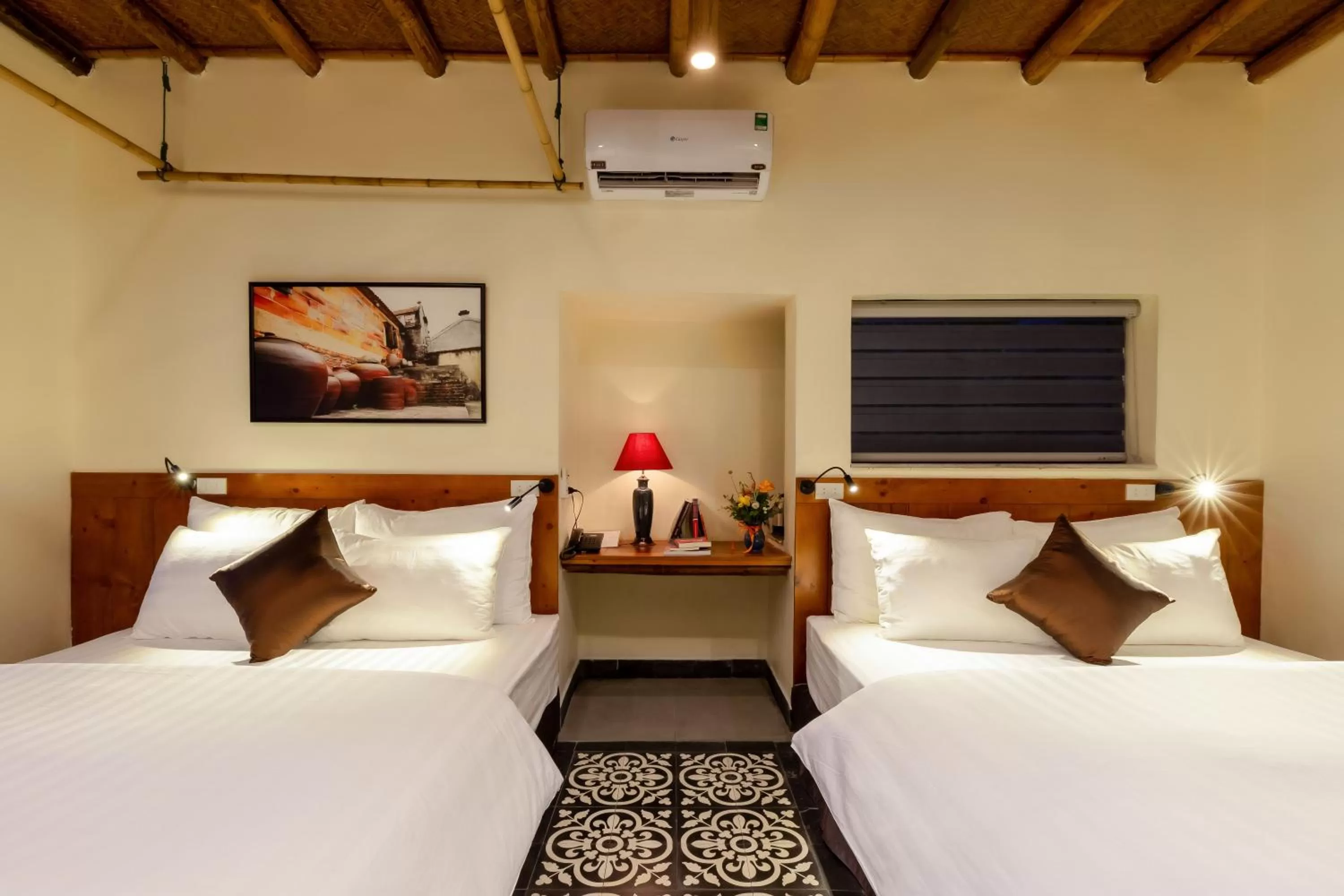 Bed in Tam Coc Banana Bungalow