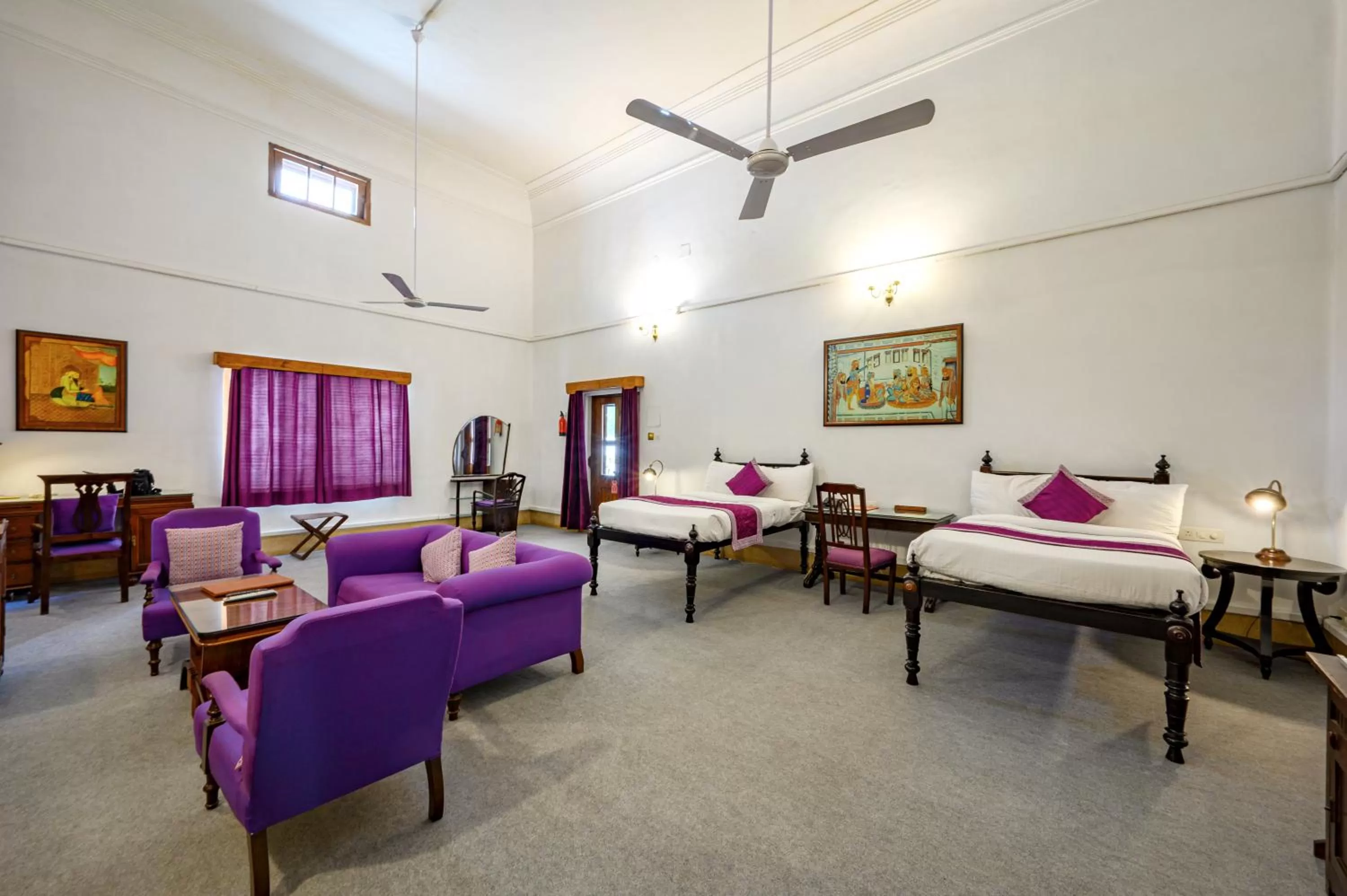 Bed in Neemrana's - Baradari Palace