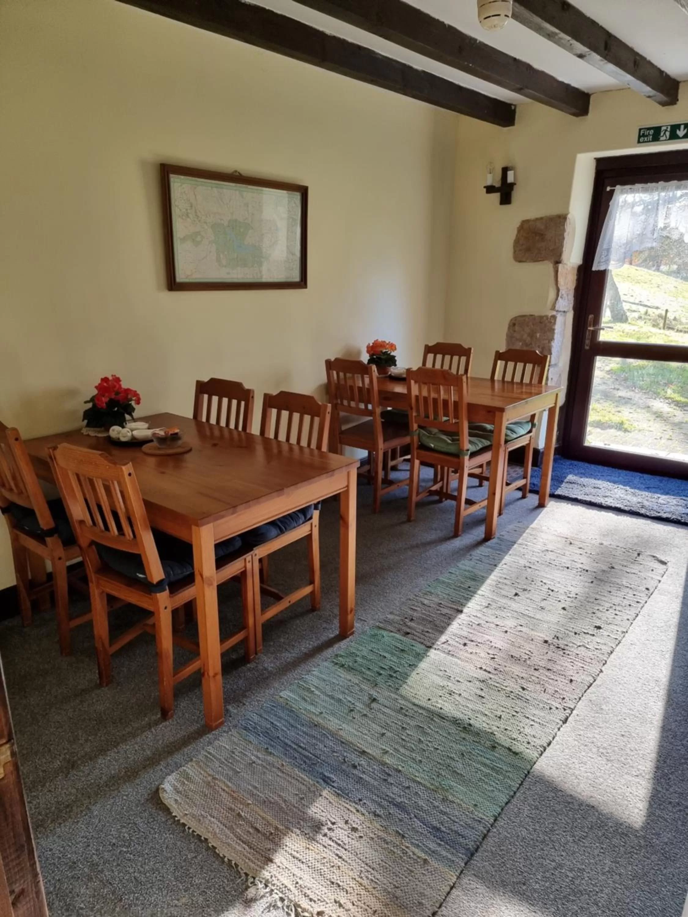 Dining area in B&B Drum Farm