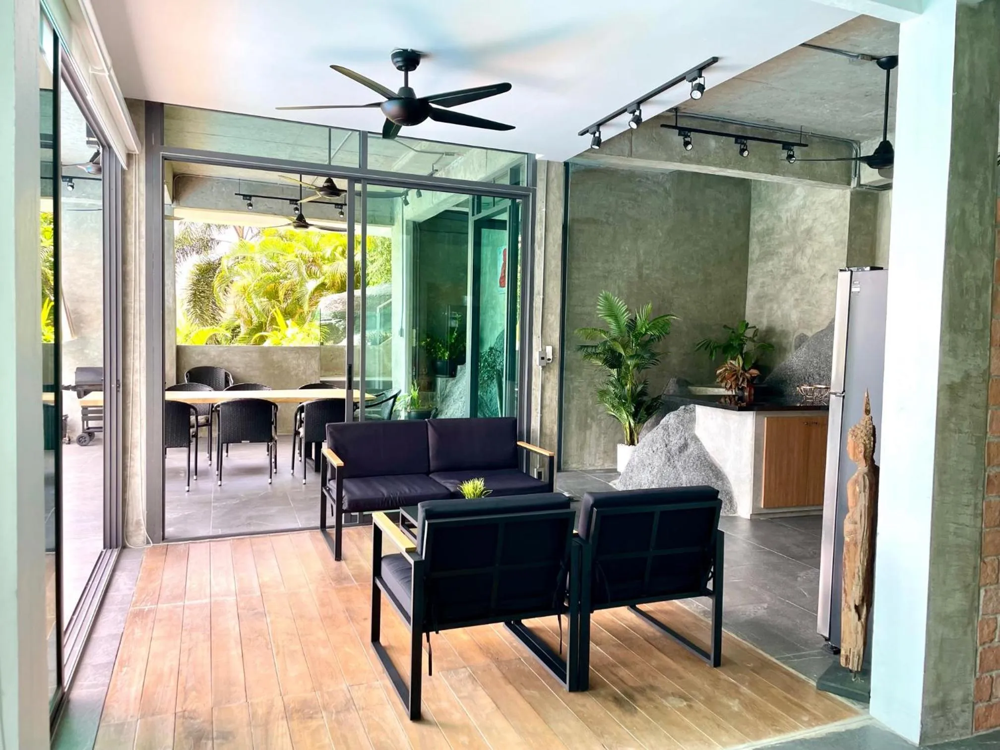 Seating area in Baan Saint-Tropez Seaview Villas Kata Beach