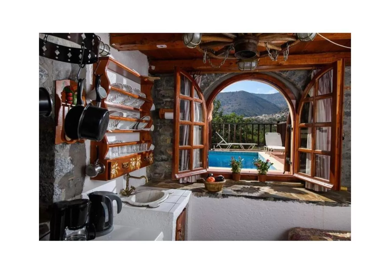 Pool view in The Traditional Homes of Crete