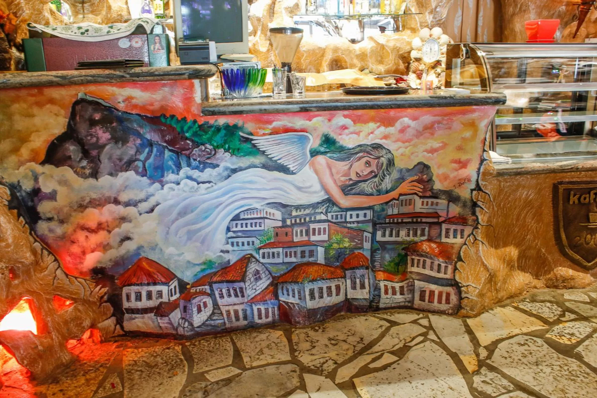 Lounge or bar in Hotel Shpella