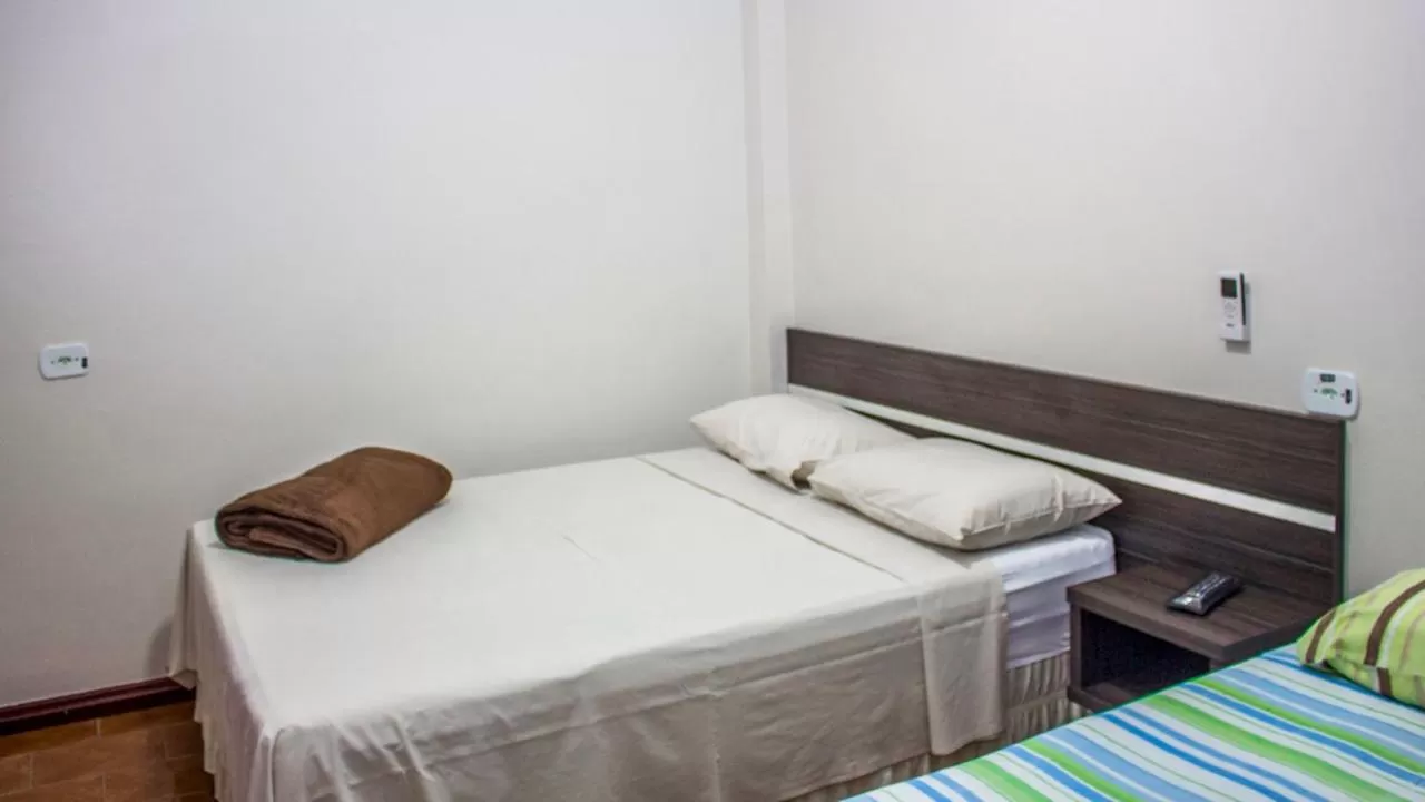 Bed in Hotel Paradizzo