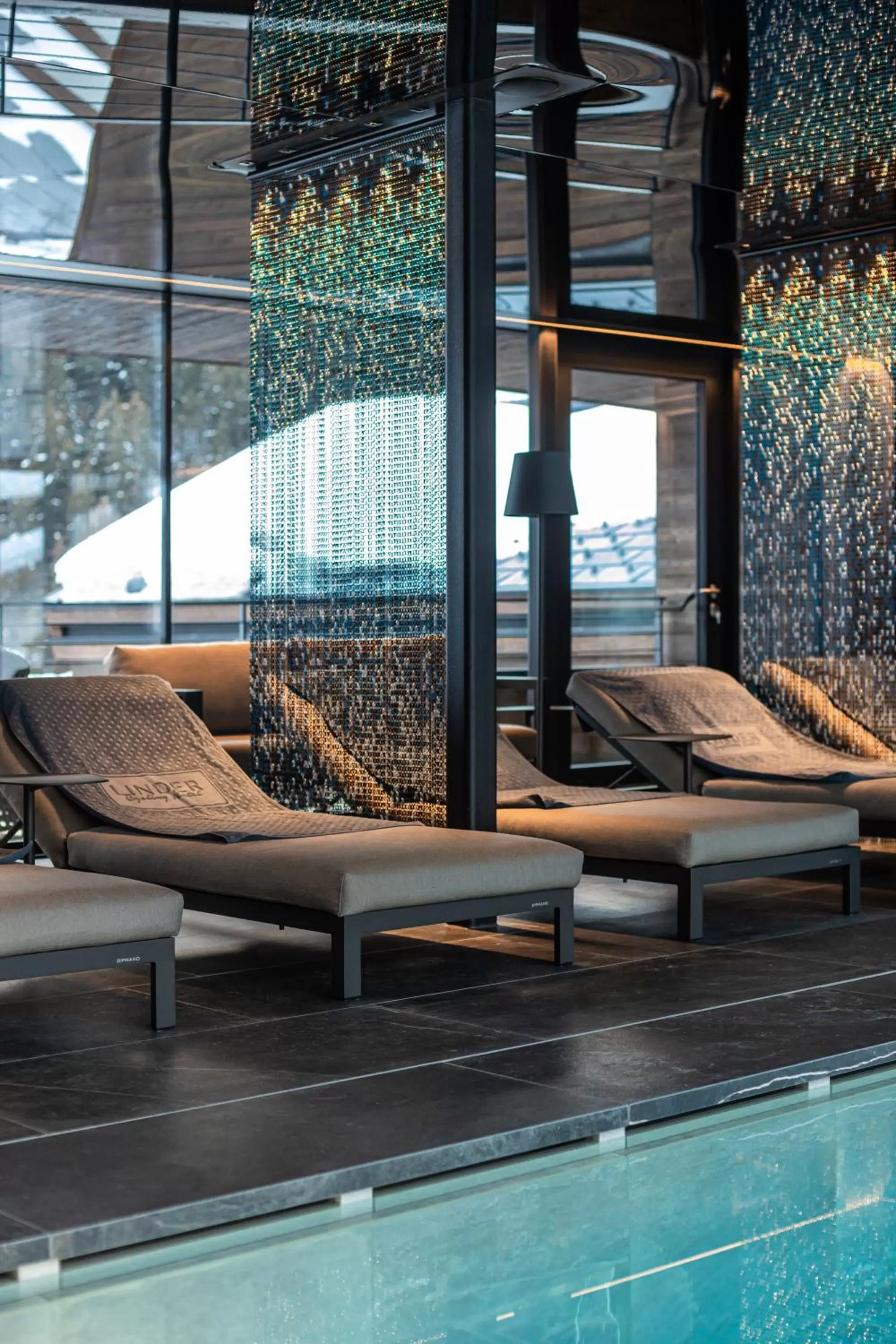 Pool view in Linder Cycling Hotel