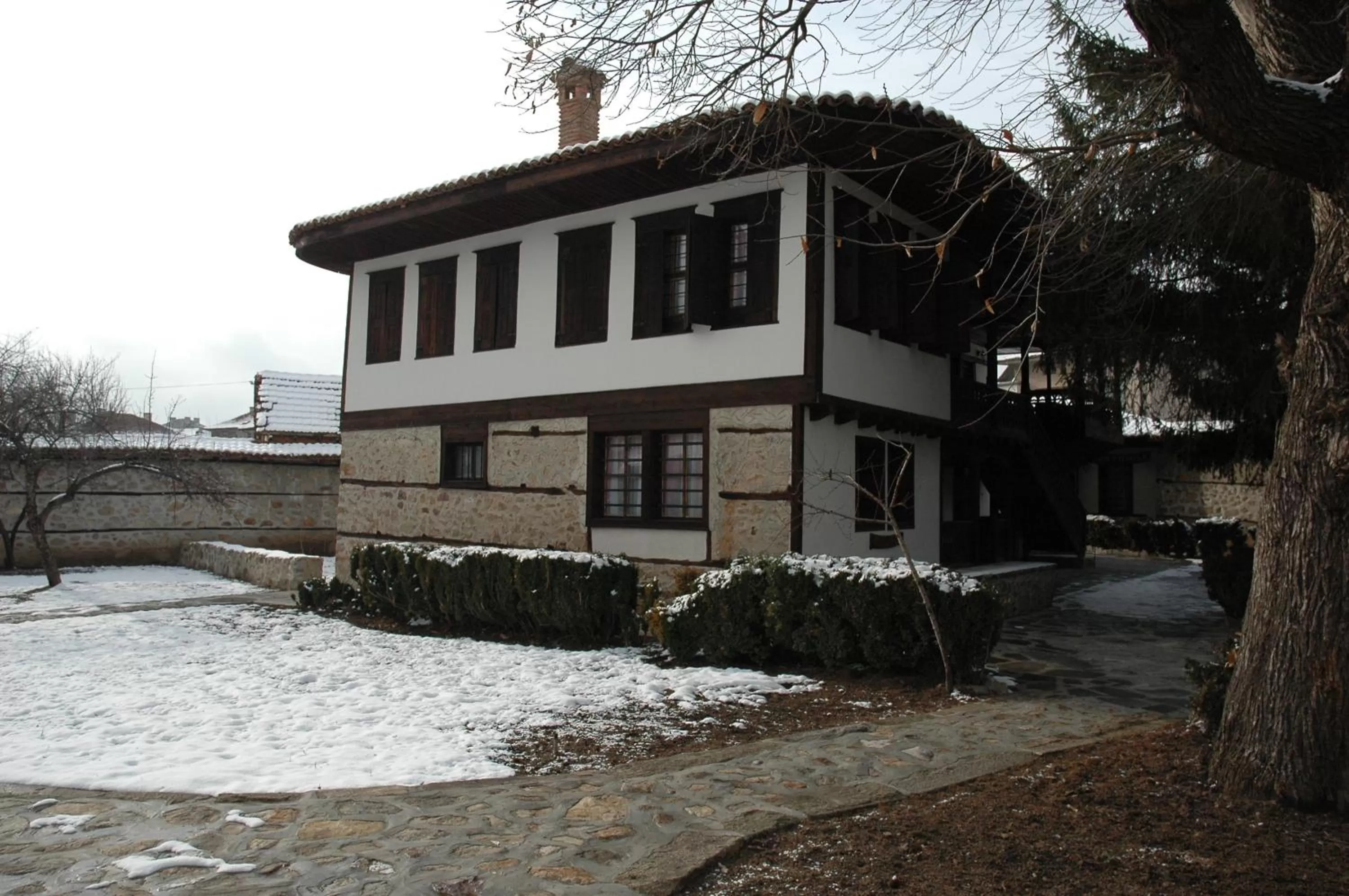 Property building, Winter in Djudjeva Kyshta Hotel