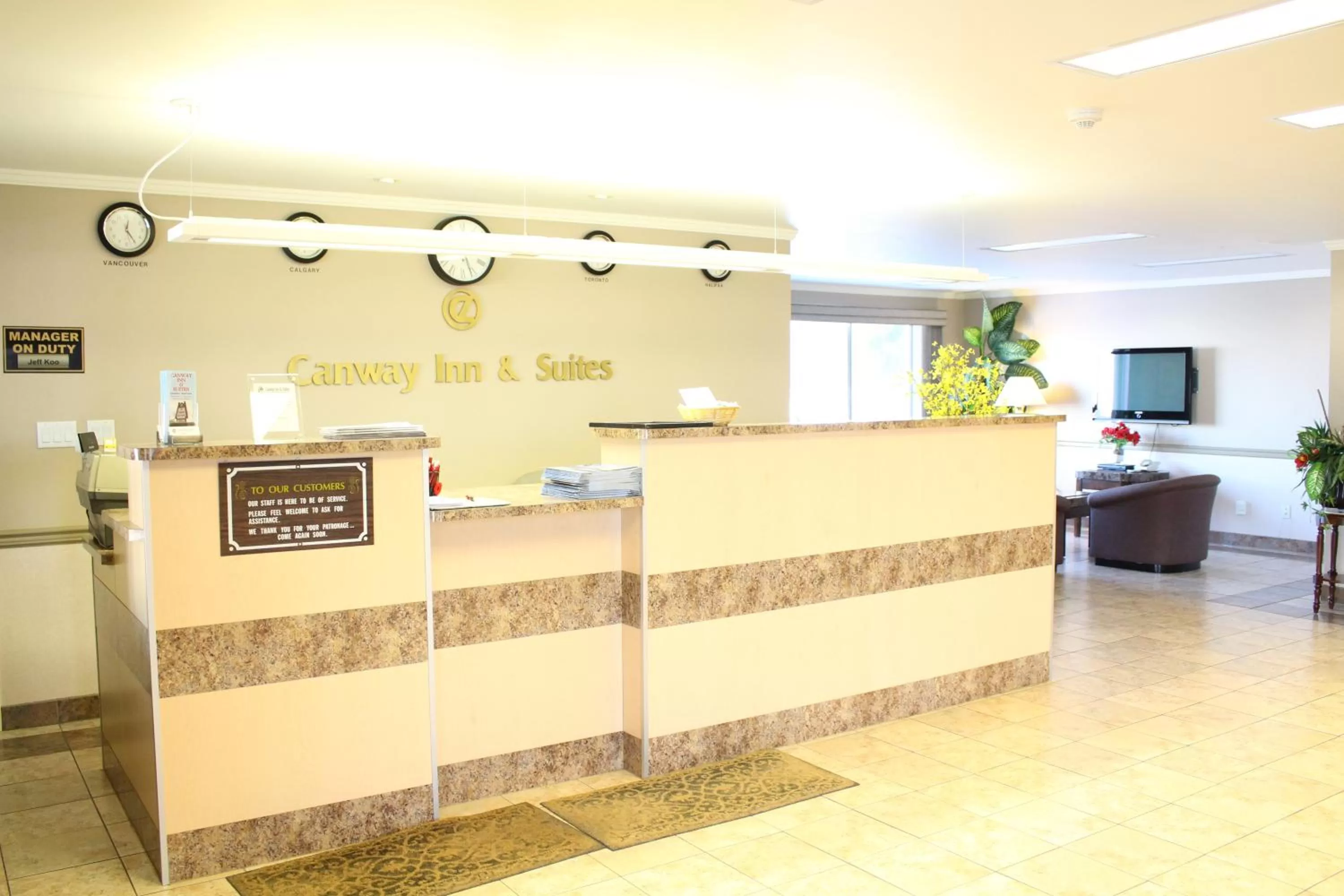 Lobby or reception in Canway Inn & Suites