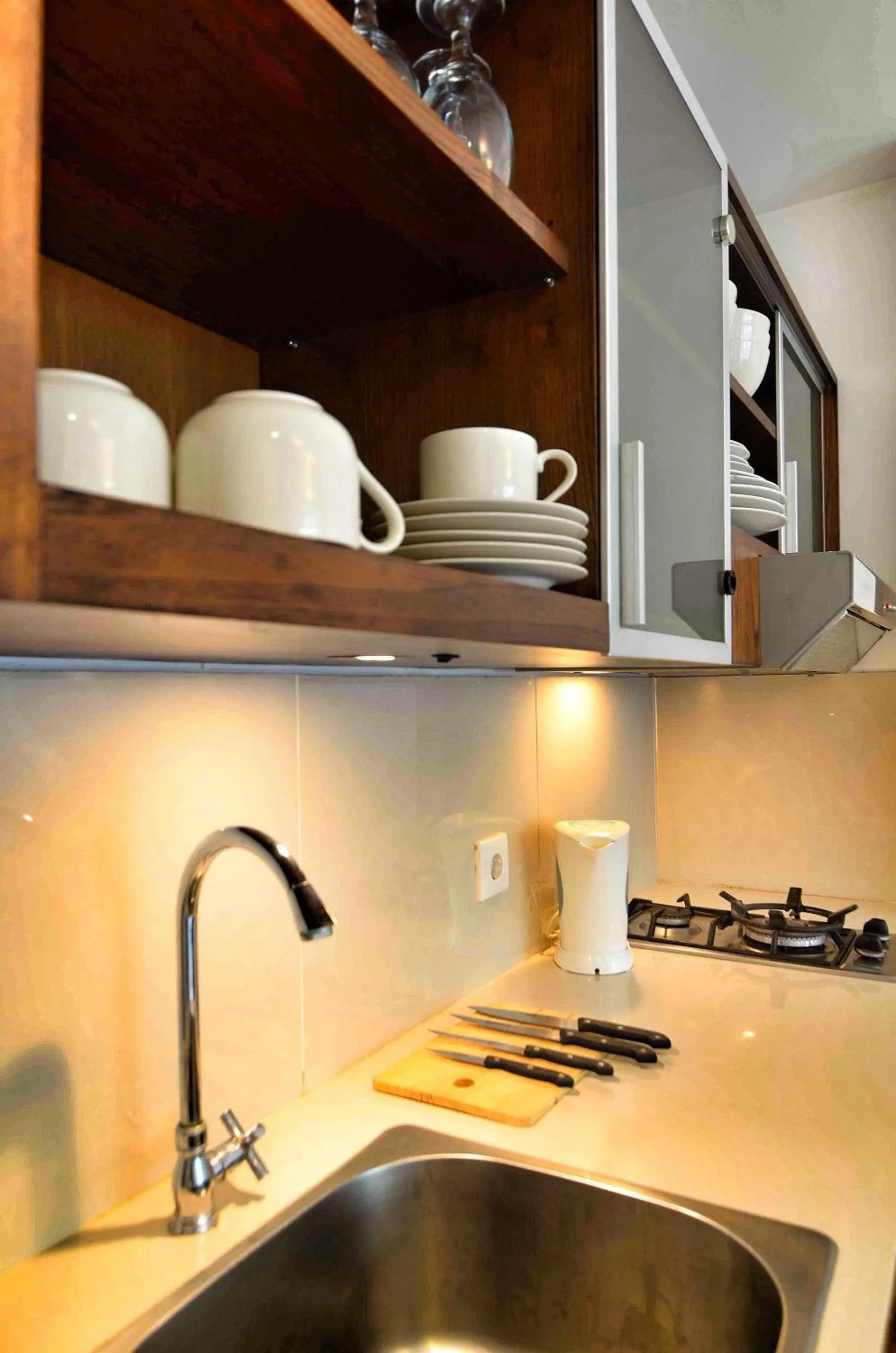 Kitchen or kitchenette in Sunset Residence and Condotel