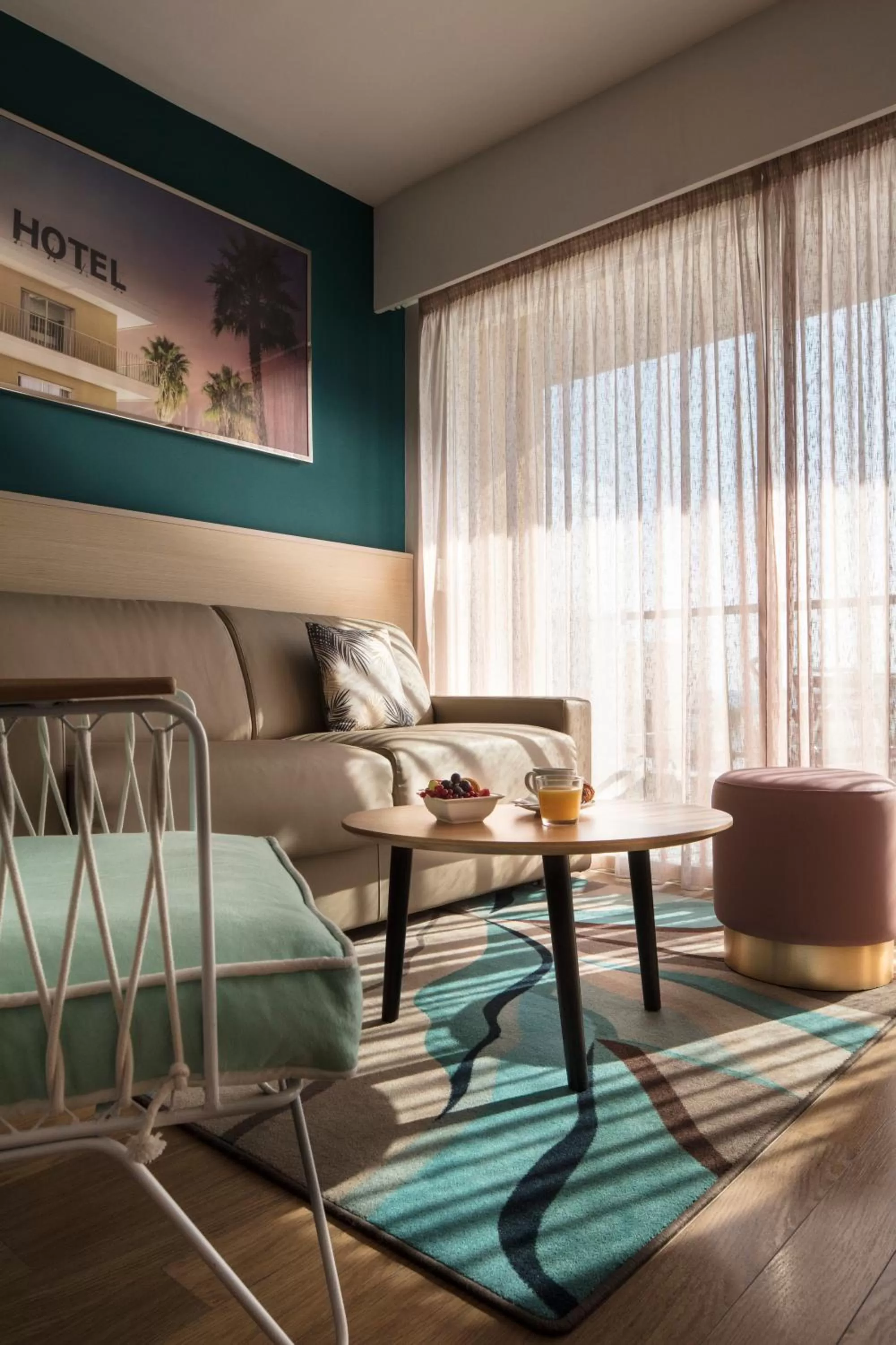 Seating area in Mercure Villeneuve Loubet Plage