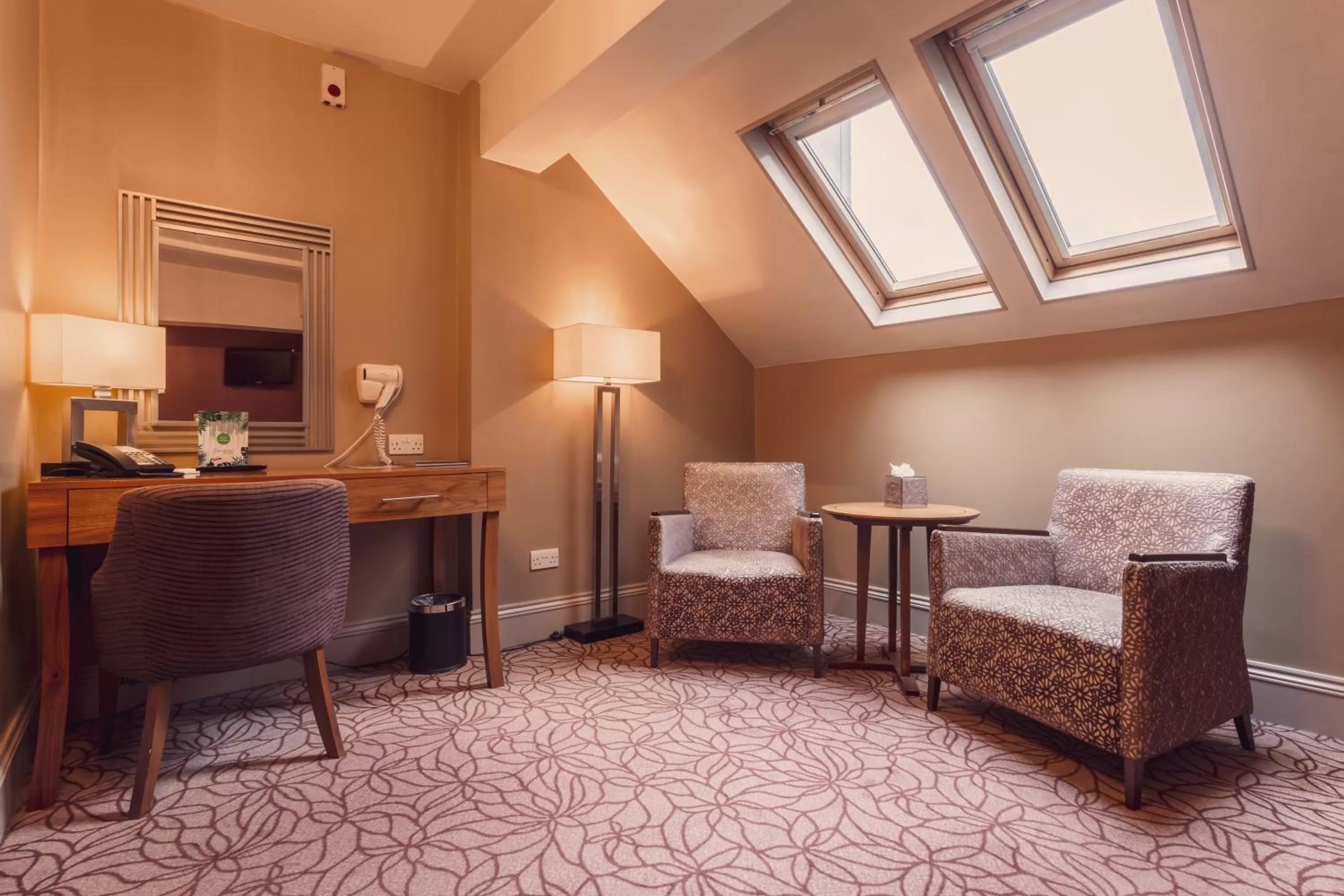 Seating area in The Gardens Hotel