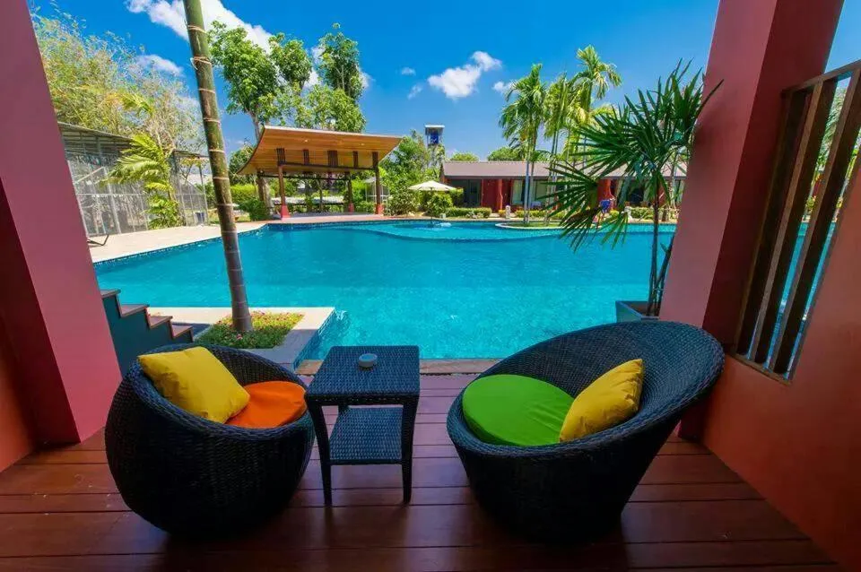 Pool view in Mai Morn Resort SHA Plus