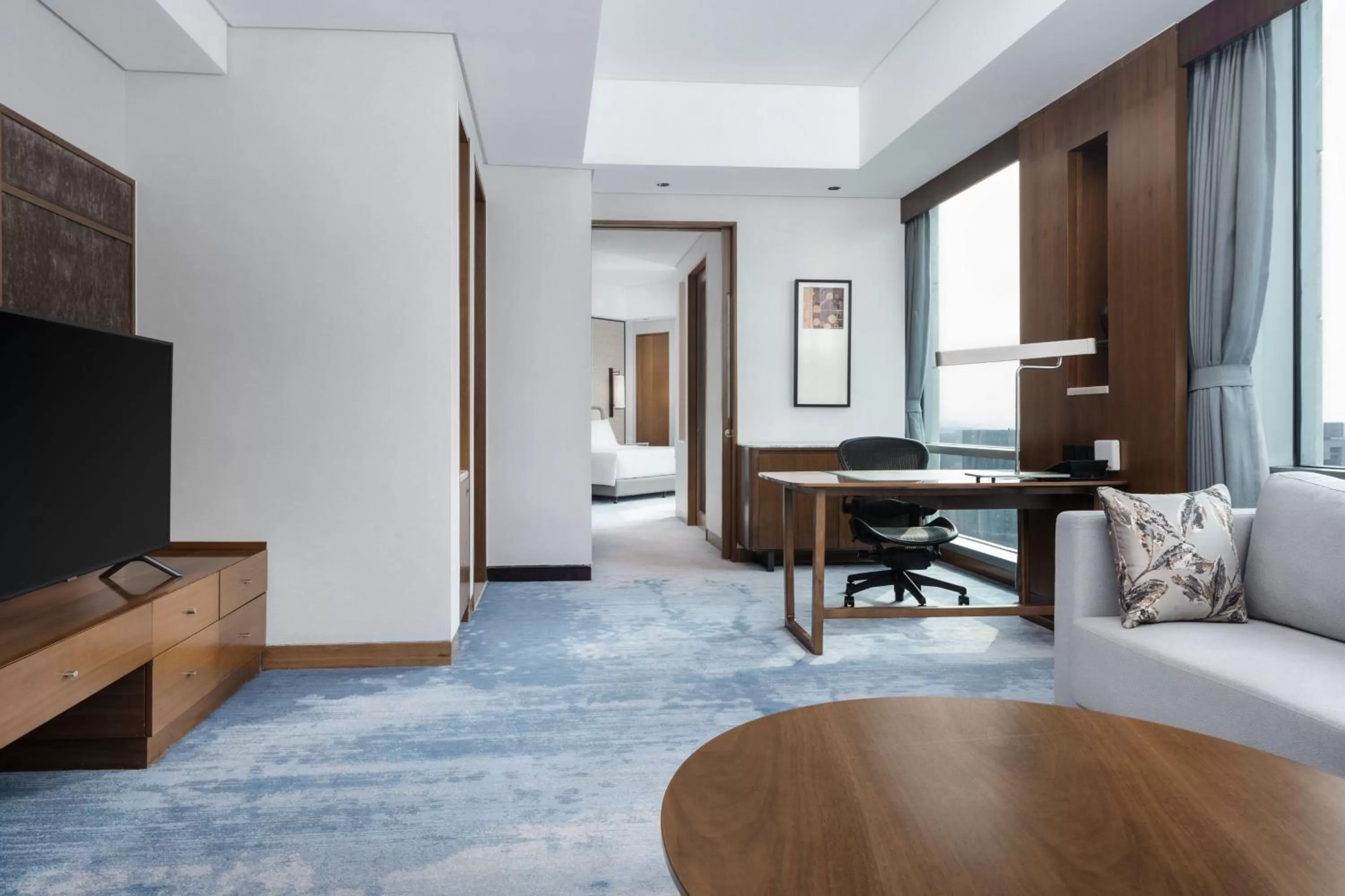 Living room, Bed in The Westin Beijing Financial Street