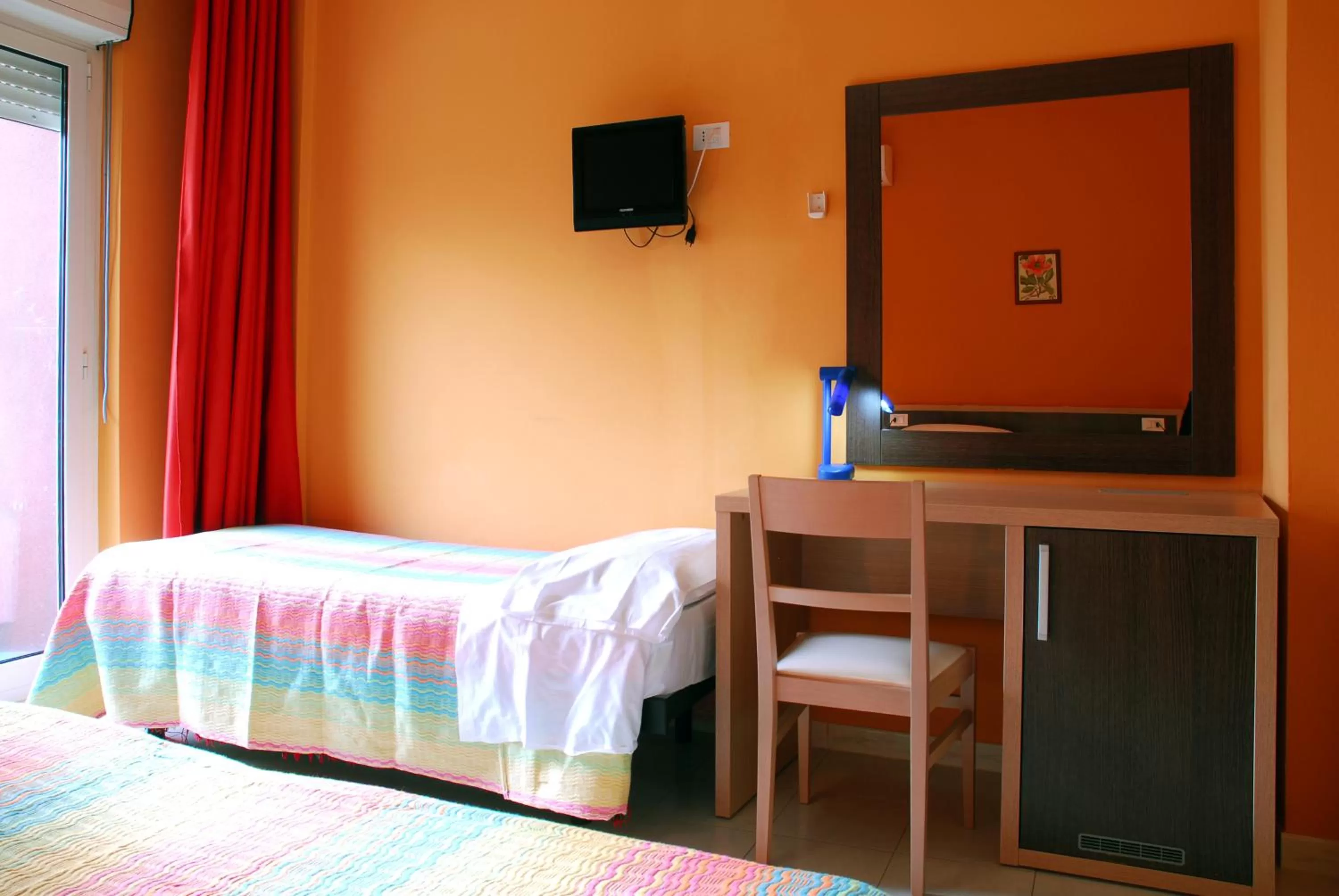 Bed in Hotel Michelangelo