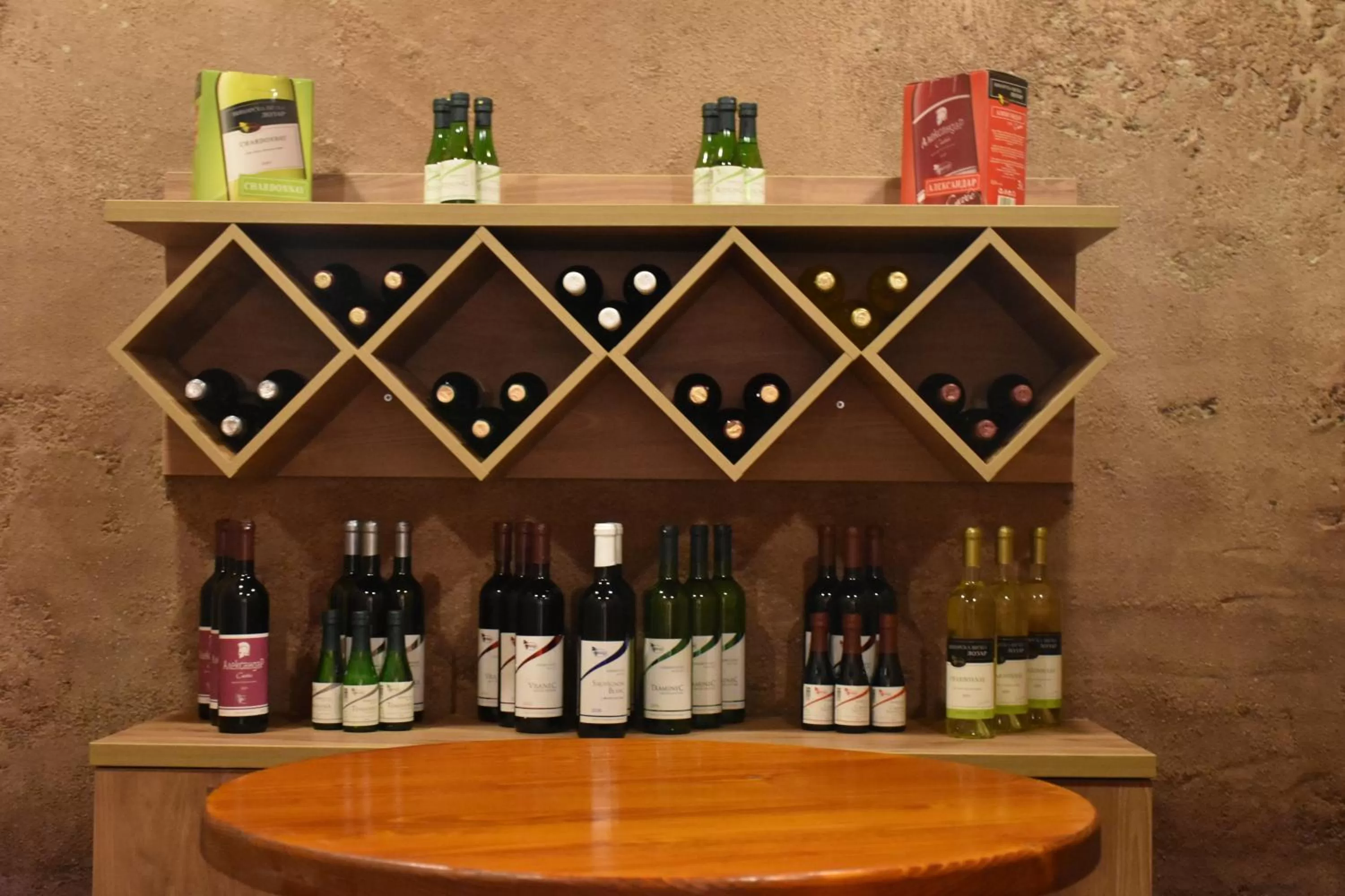 Drinks in Hotel and winery LOZAR