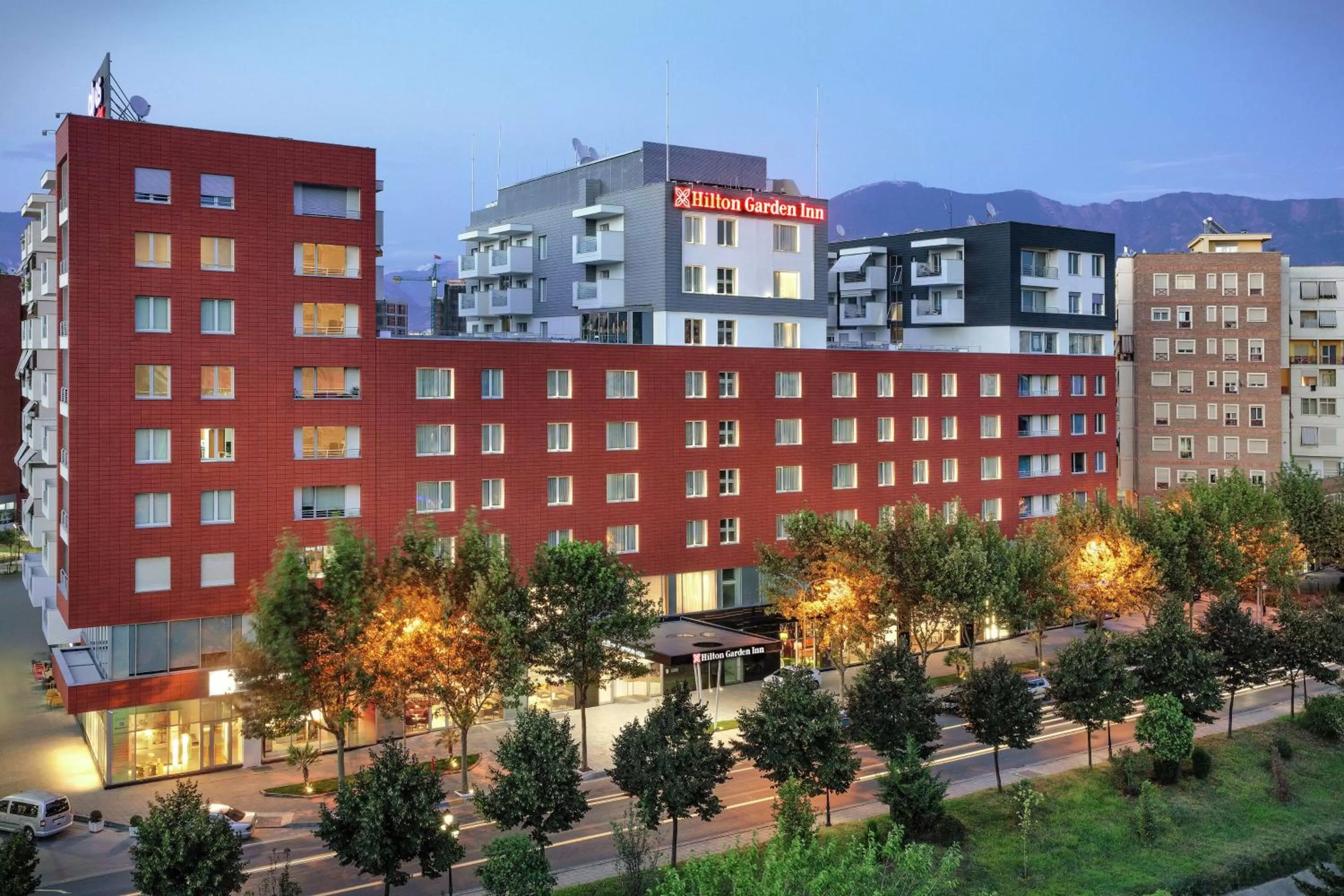 Property building in Hilton Garden Inn Tirana