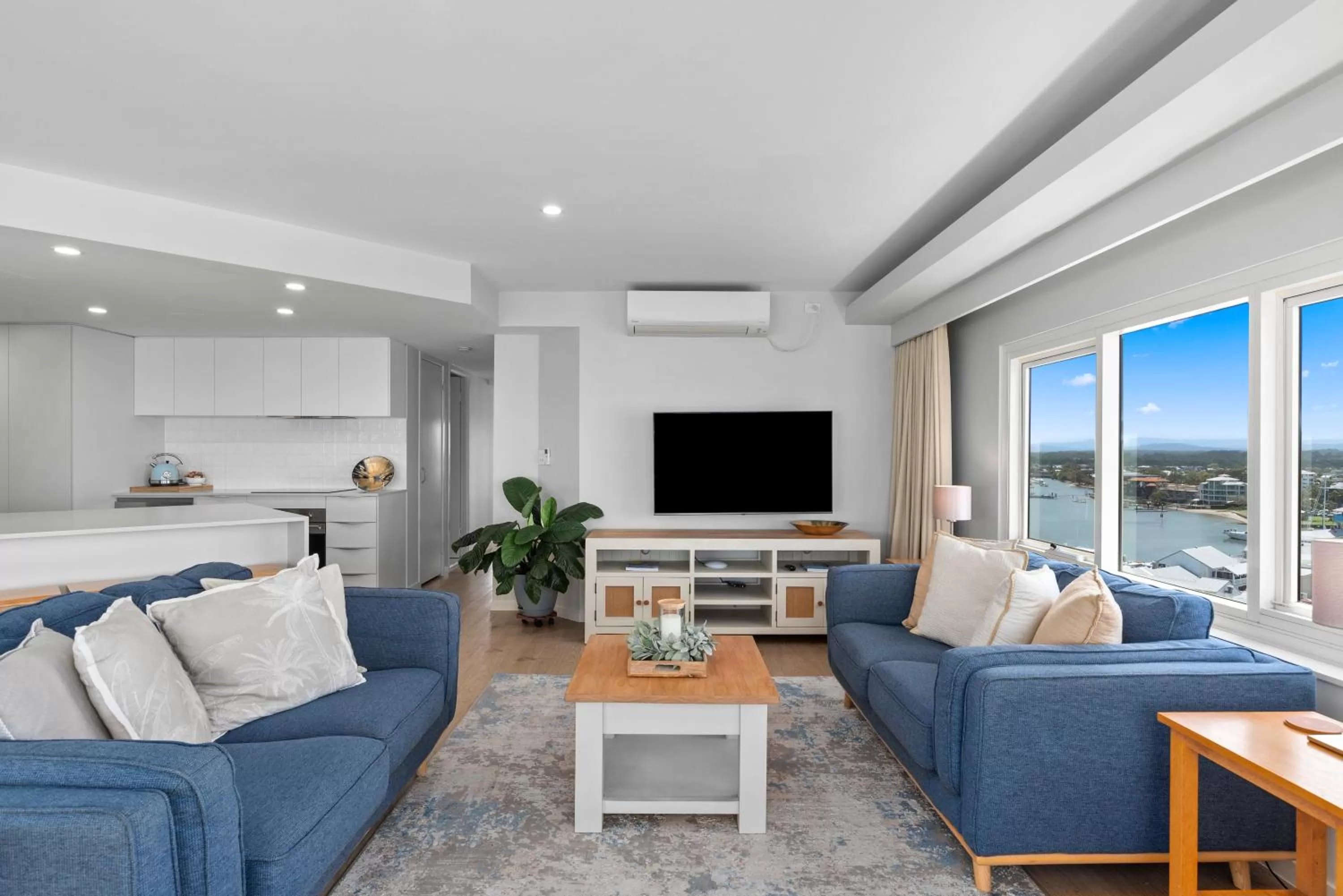 Living room in 84 The Spit Holiday Apartments