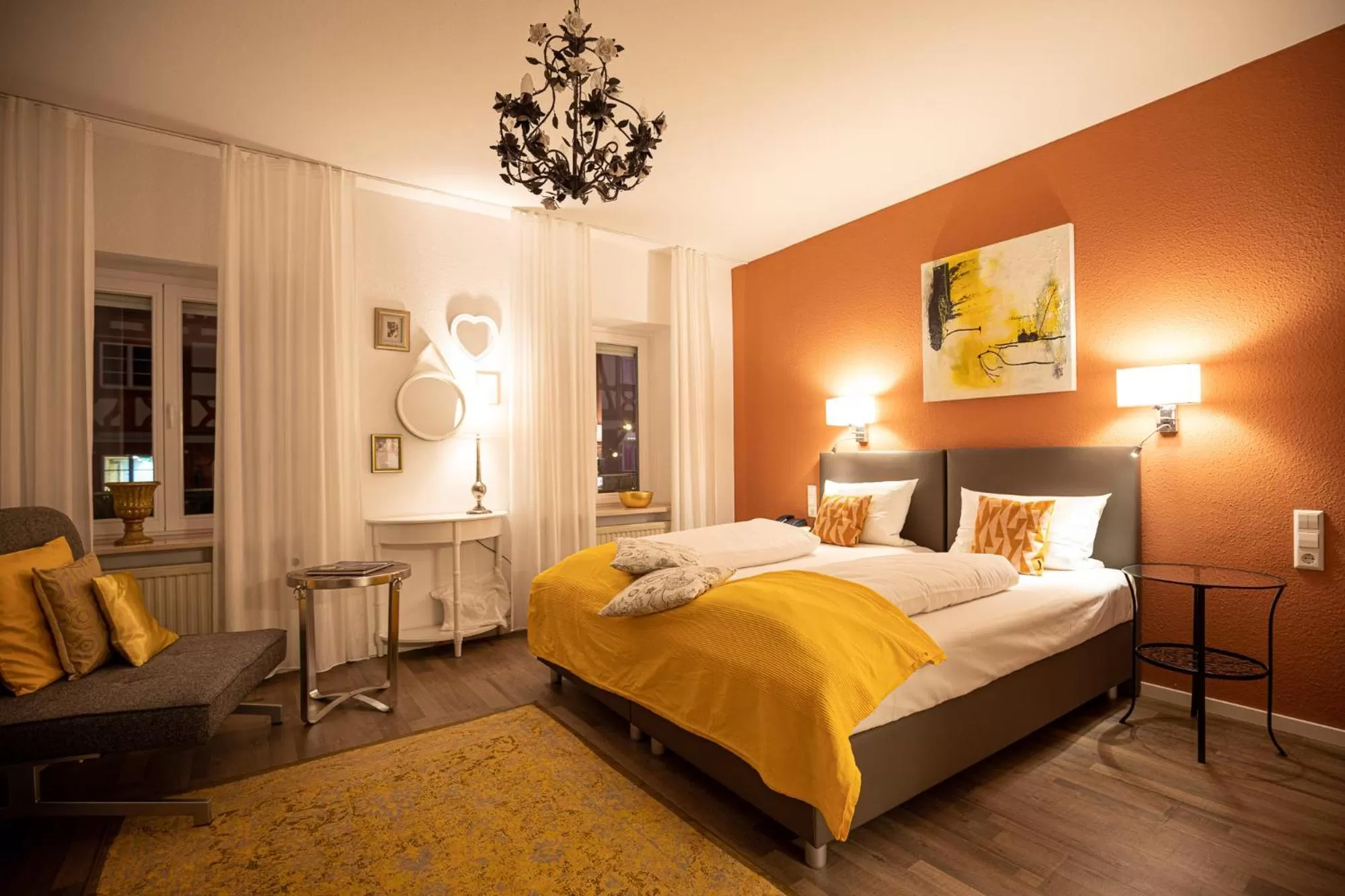 Bed in Hotel Restaurant Grüner Baum und Altes Tor