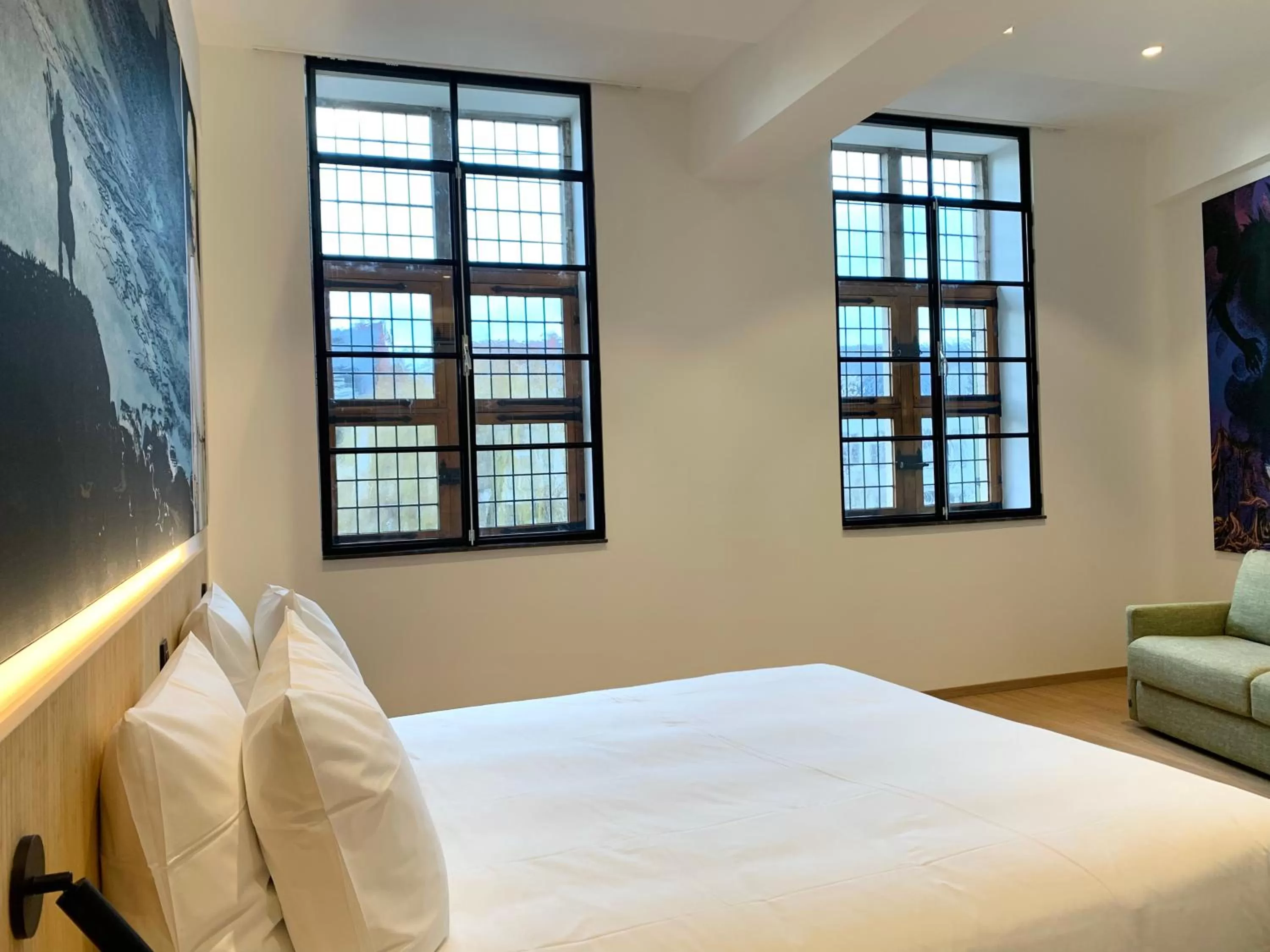 Decorative detail, Bed in Comic Art Hotel