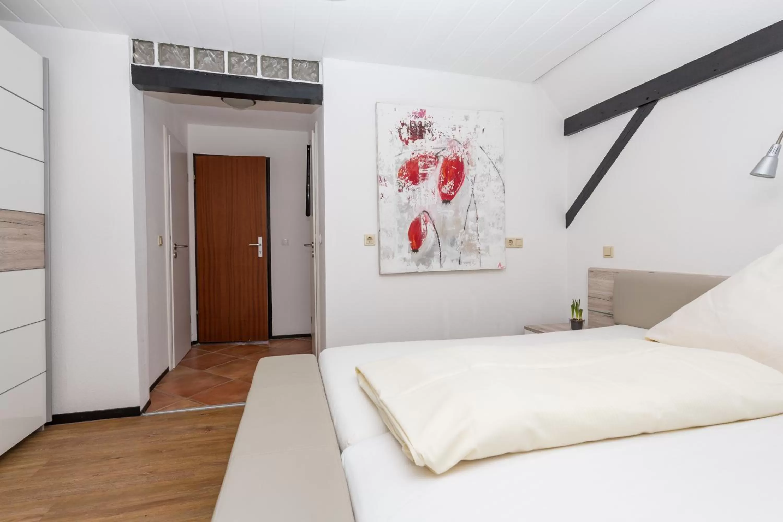 Bedroom, Bed in Landhaus Pohlhof