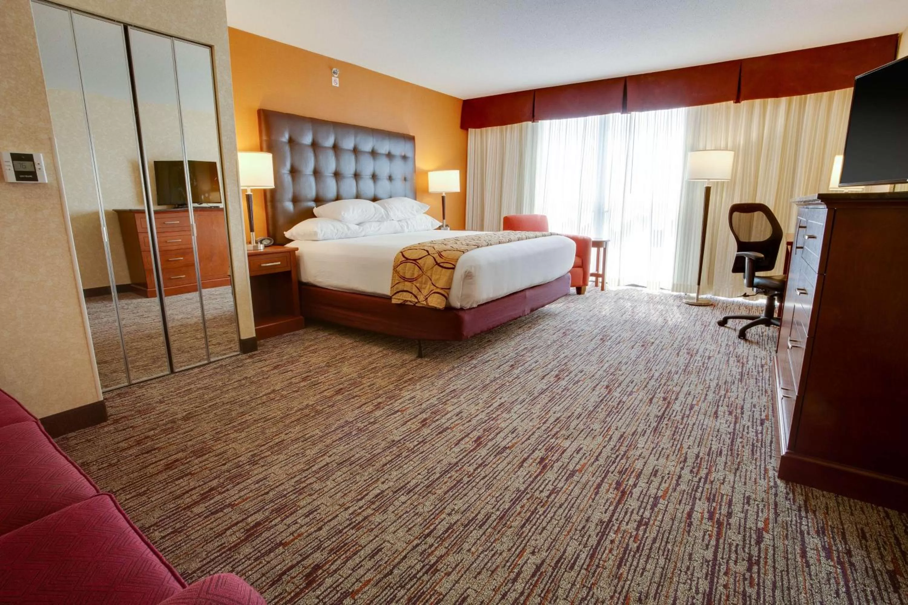 Superior King Room with Sofa Bed  - Accessible, Tub in Drury Inn & Suites Terre Haute