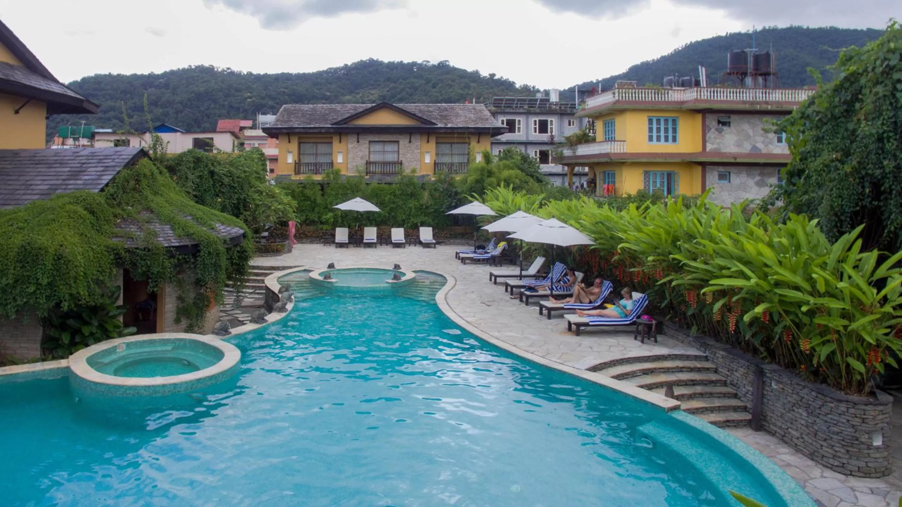 Pool view in Temple Tree Resort & Spa, Pokhara