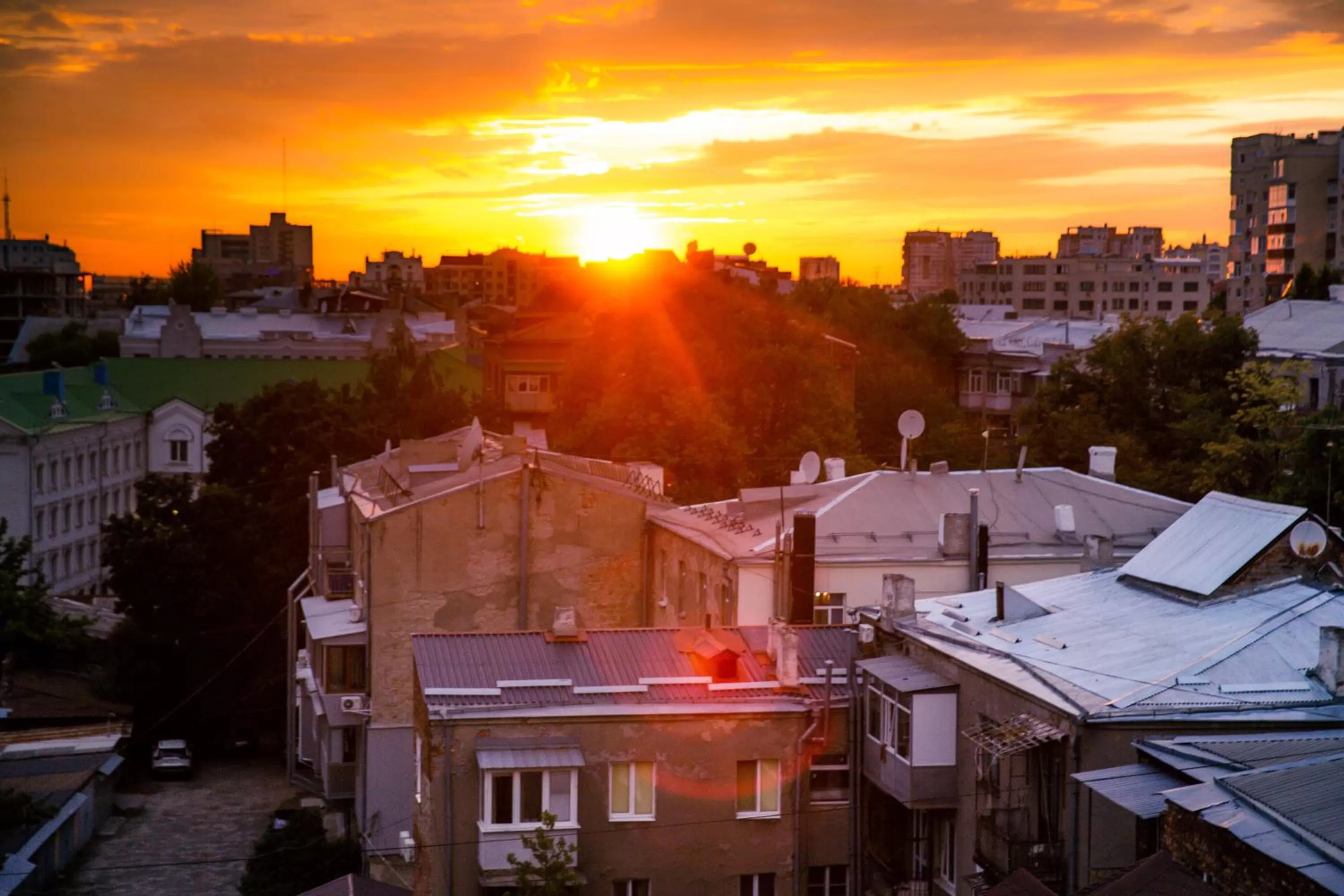 Balcony/Terrace, Sunrise/Sunset in Hotel "Mandarin Clubhouse"